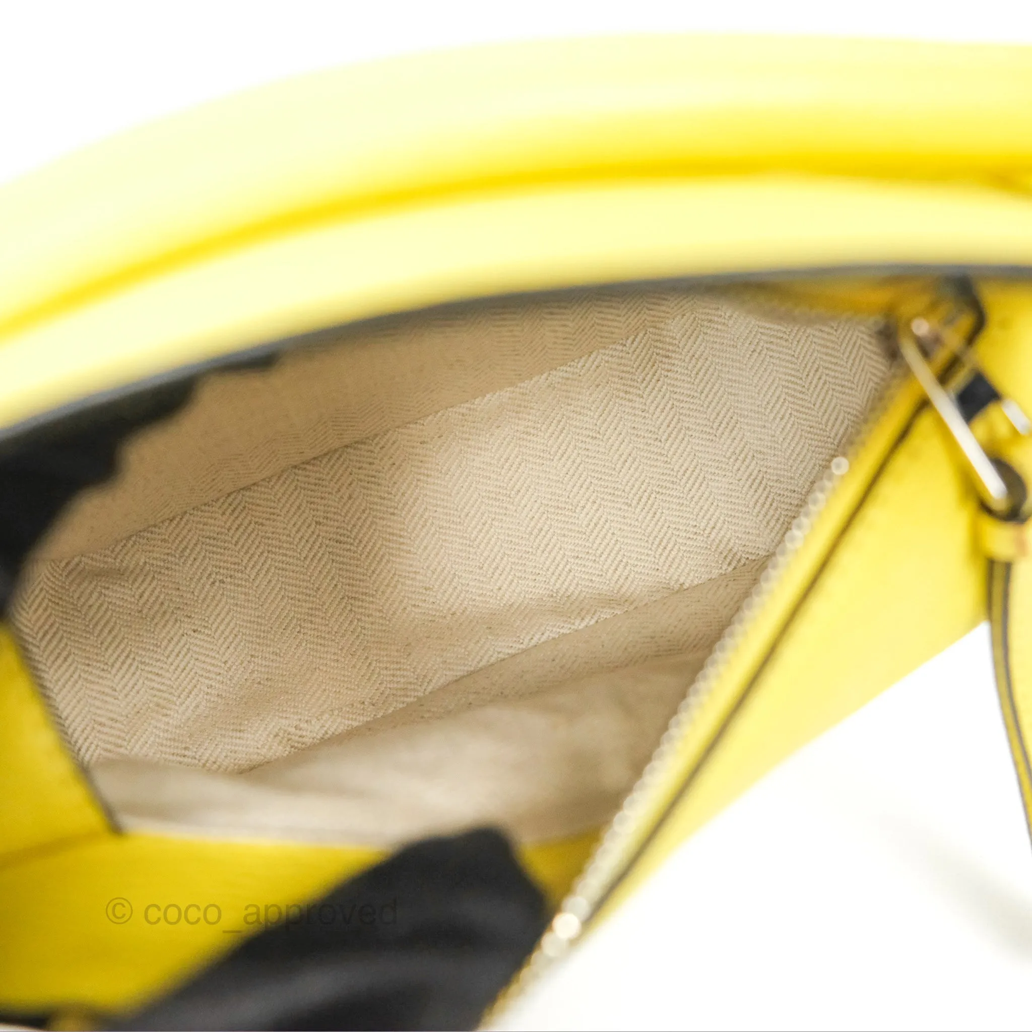 Loewe Mini Puzzle Edge Bag Yellow Calfskin