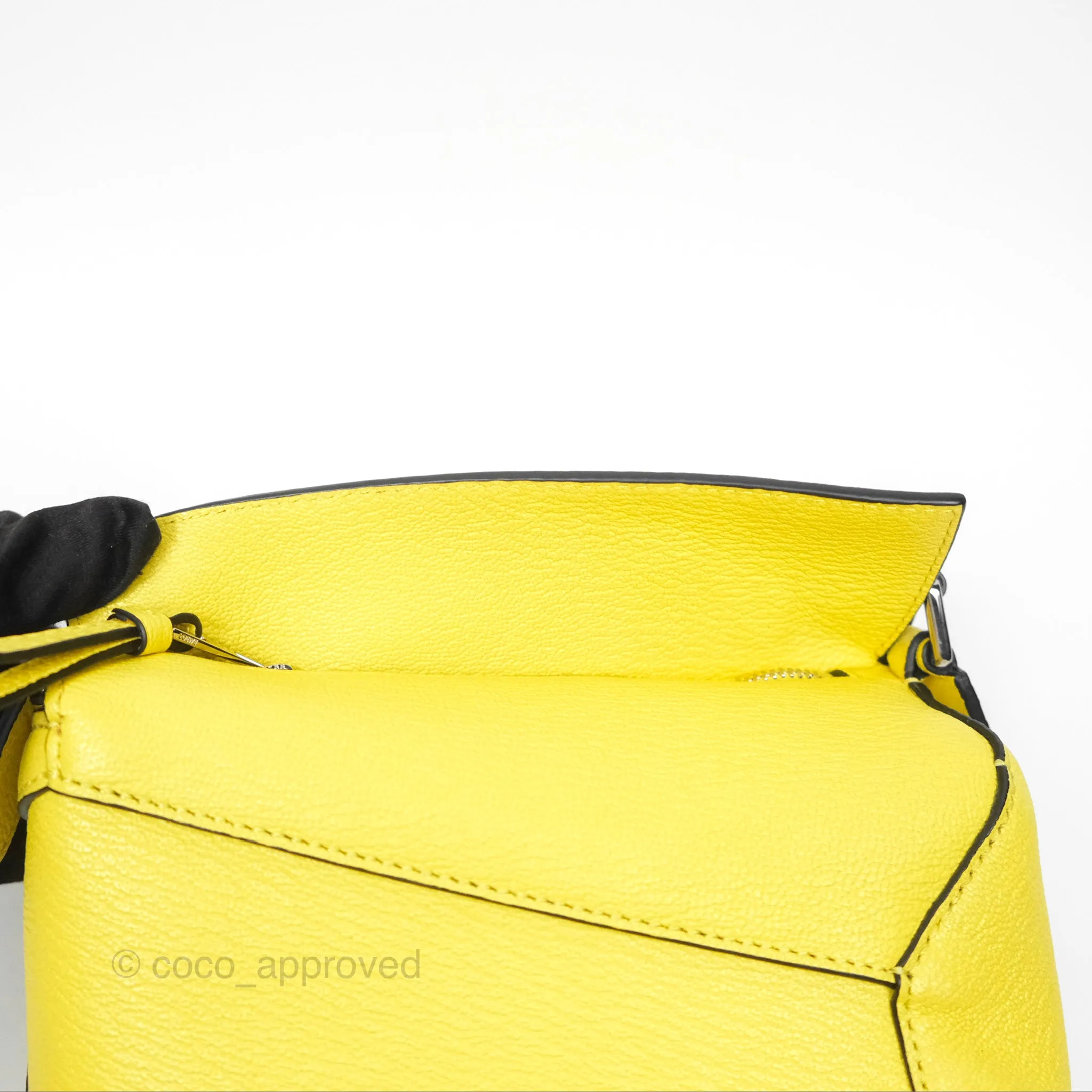 Loewe Mini Puzzle Edge Bag Yellow Calfskin