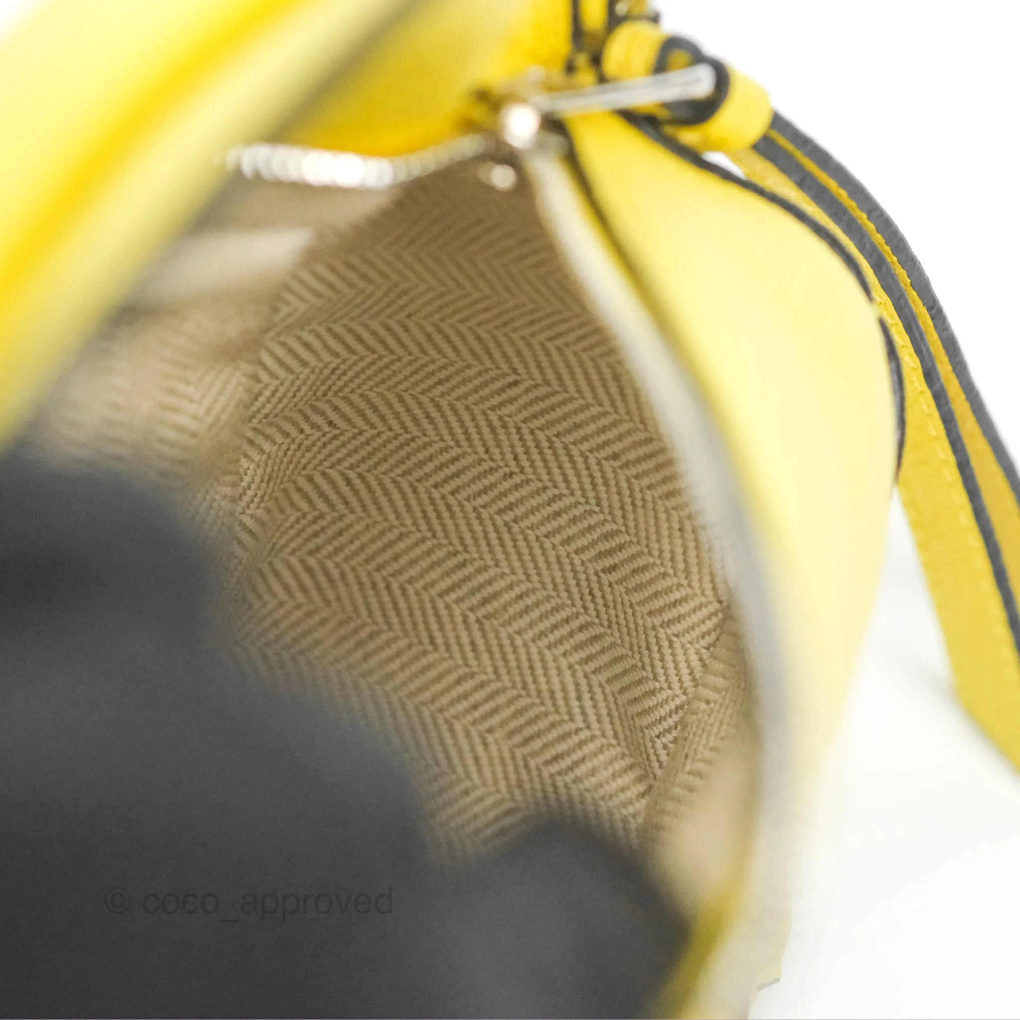 Loewe Mini Puzzle Edge Bag Yellow Calfskin