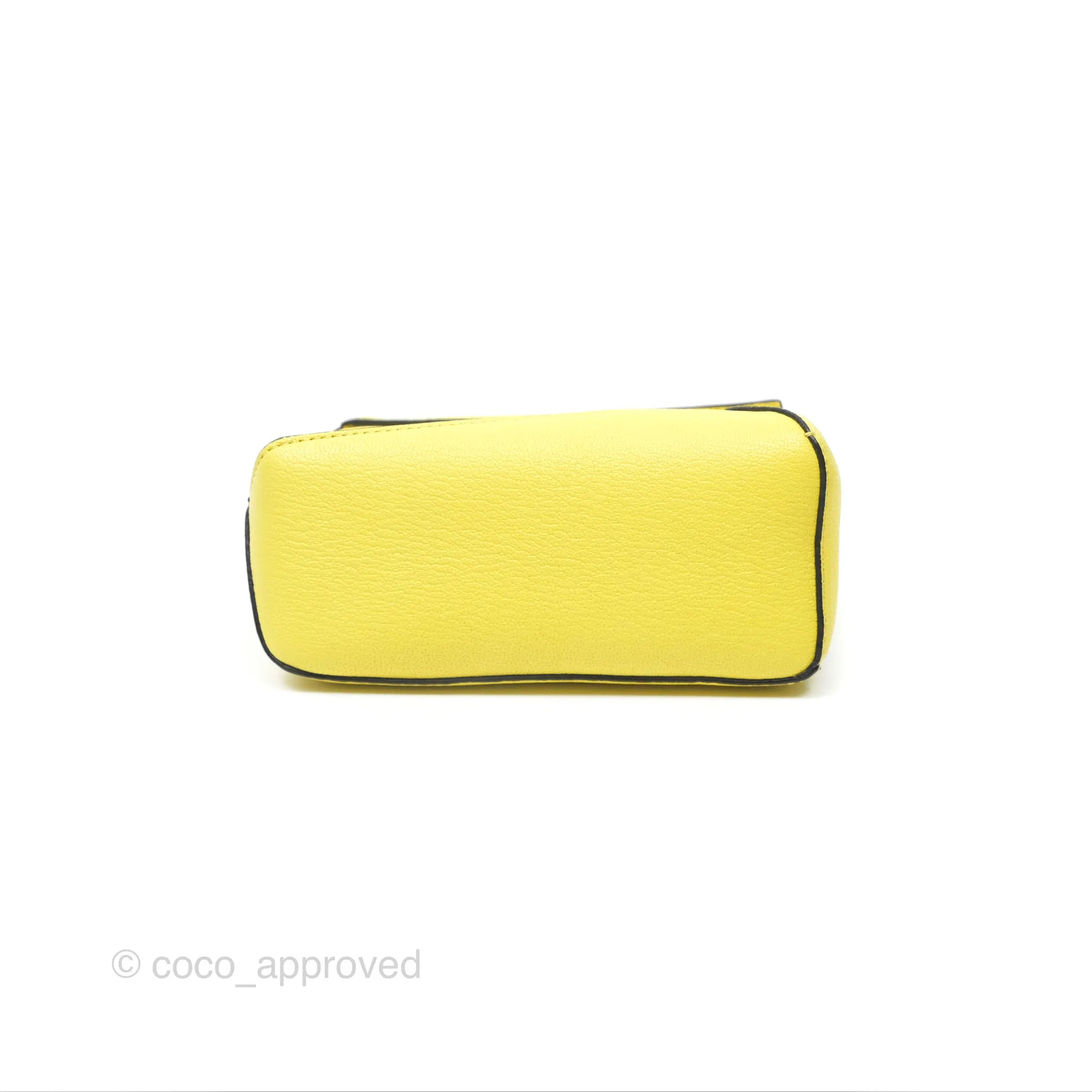 Loewe Mini Puzzle Edge Bag Yellow Calfskin