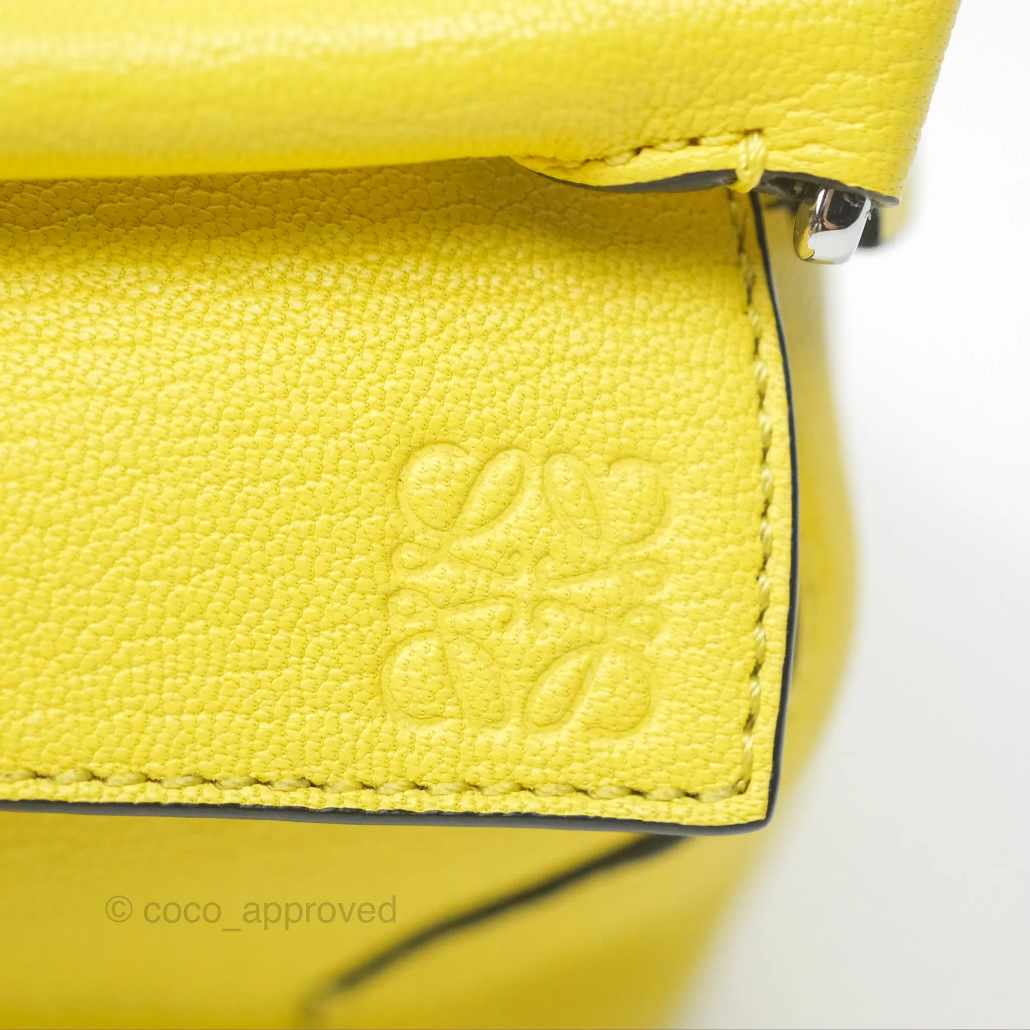 Loewe Mini Puzzle Edge Bag Yellow Calfskin