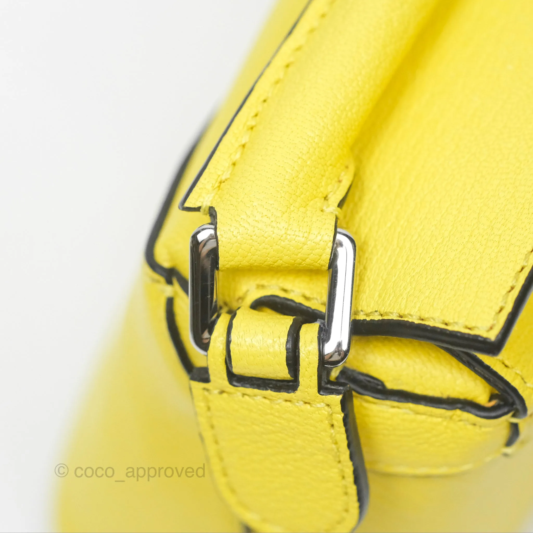 Loewe Mini Puzzle Edge Bag Yellow Calfskin