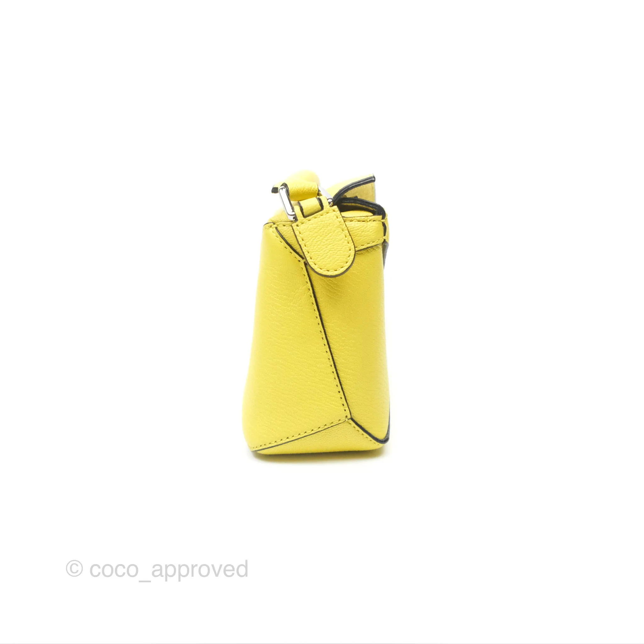 Loewe Mini Puzzle Edge Bag Yellow Calfskin