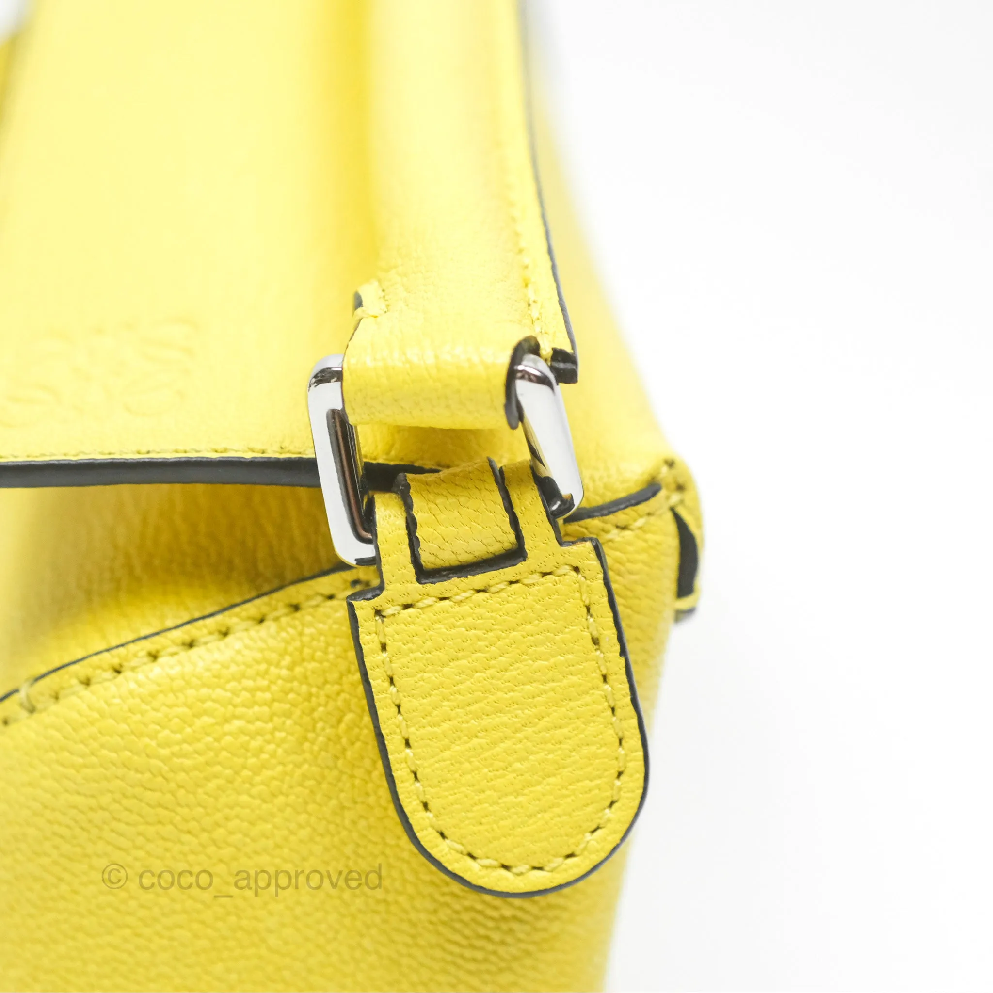 Loewe Mini Puzzle Edge Bag Yellow Calfskin
