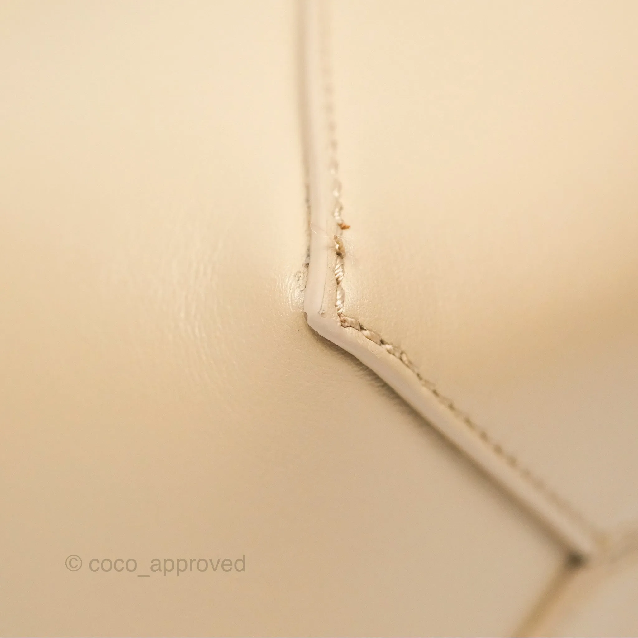 Loewe Mini Puzzle Fold Tote In Shiny Calfskin Soft White/ Paper Craft