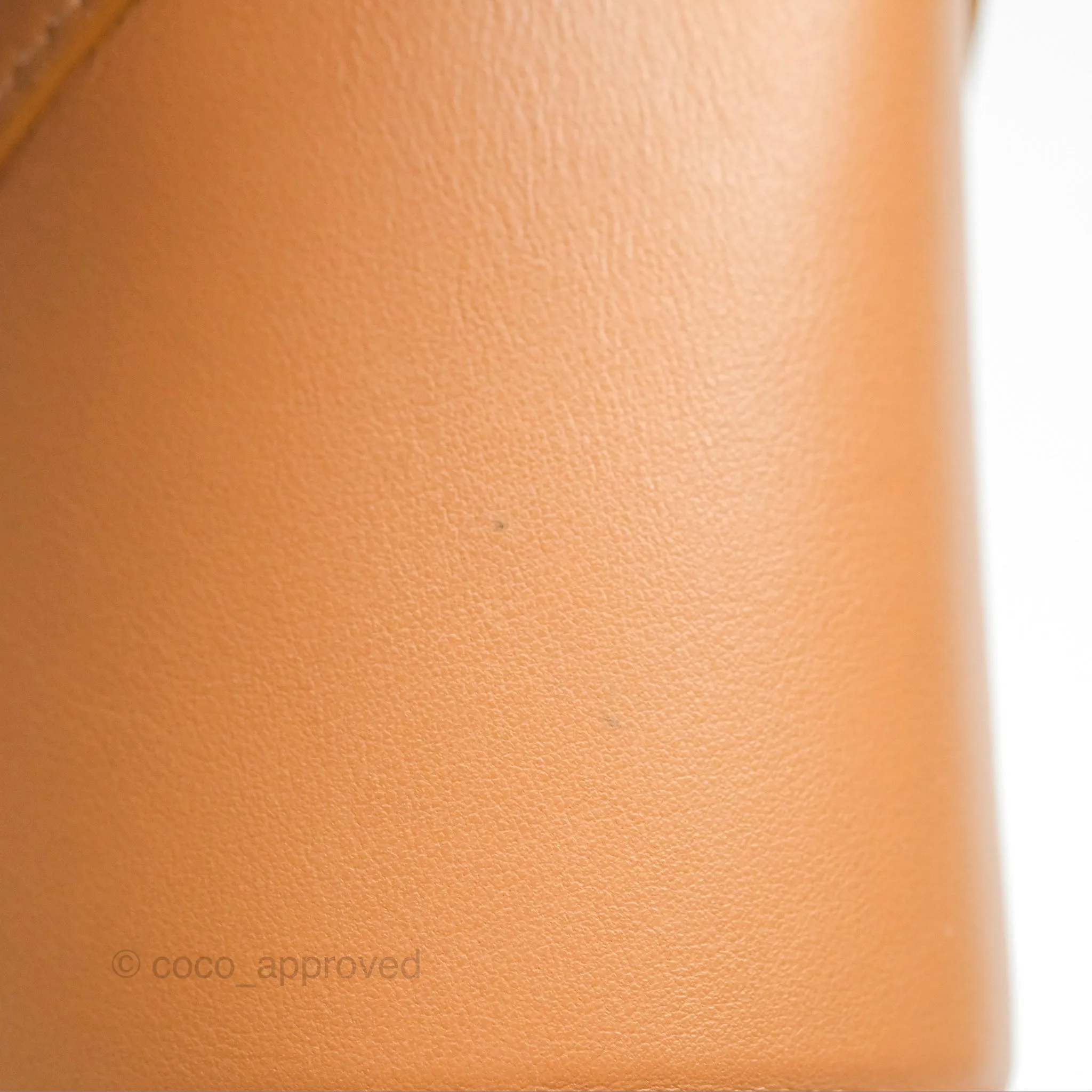 Loewe Mini Puzzle Fold Tote In Shiny Calfskin Warm Desert