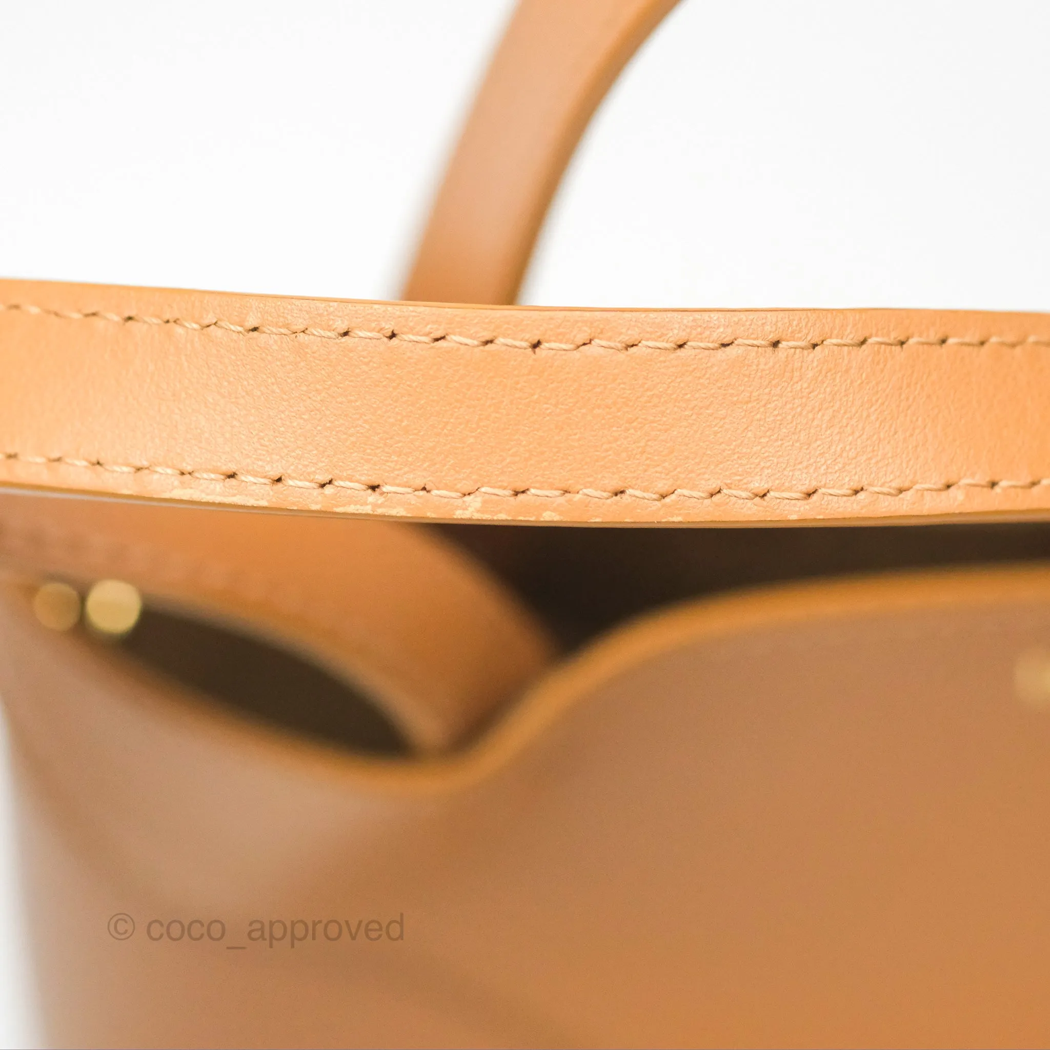 Loewe Mini Puzzle Fold Tote In Shiny Calfskin Warm Desert