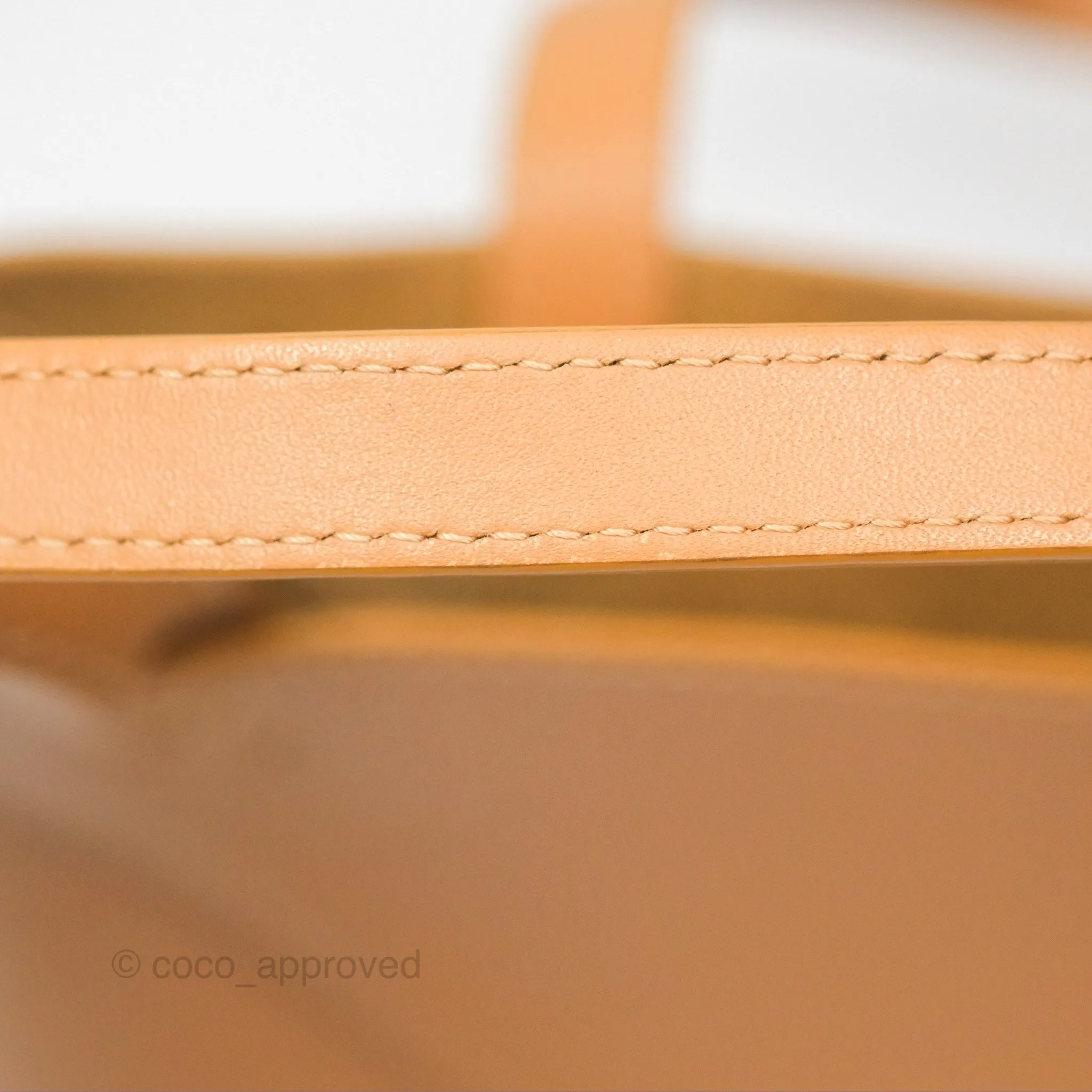 Loewe Mini Puzzle Fold Tote In Shiny Calfskin Warm Desert