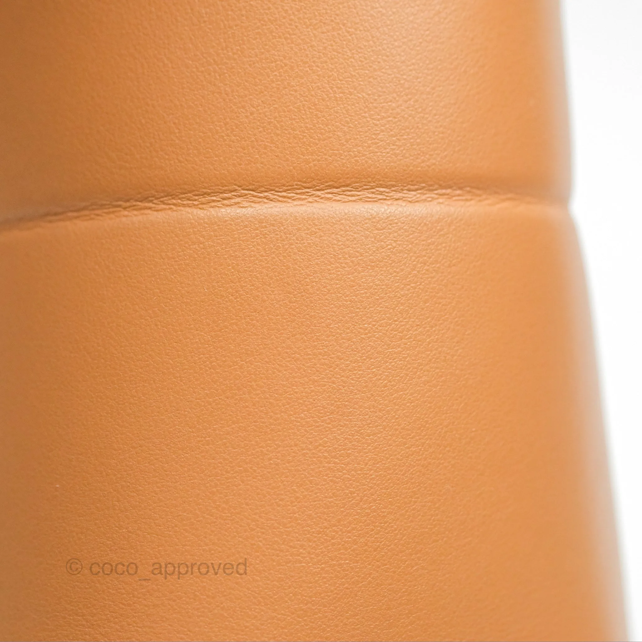 Loewe Mini Puzzle Fold Tote In Shiny Calfskin Warm Desert