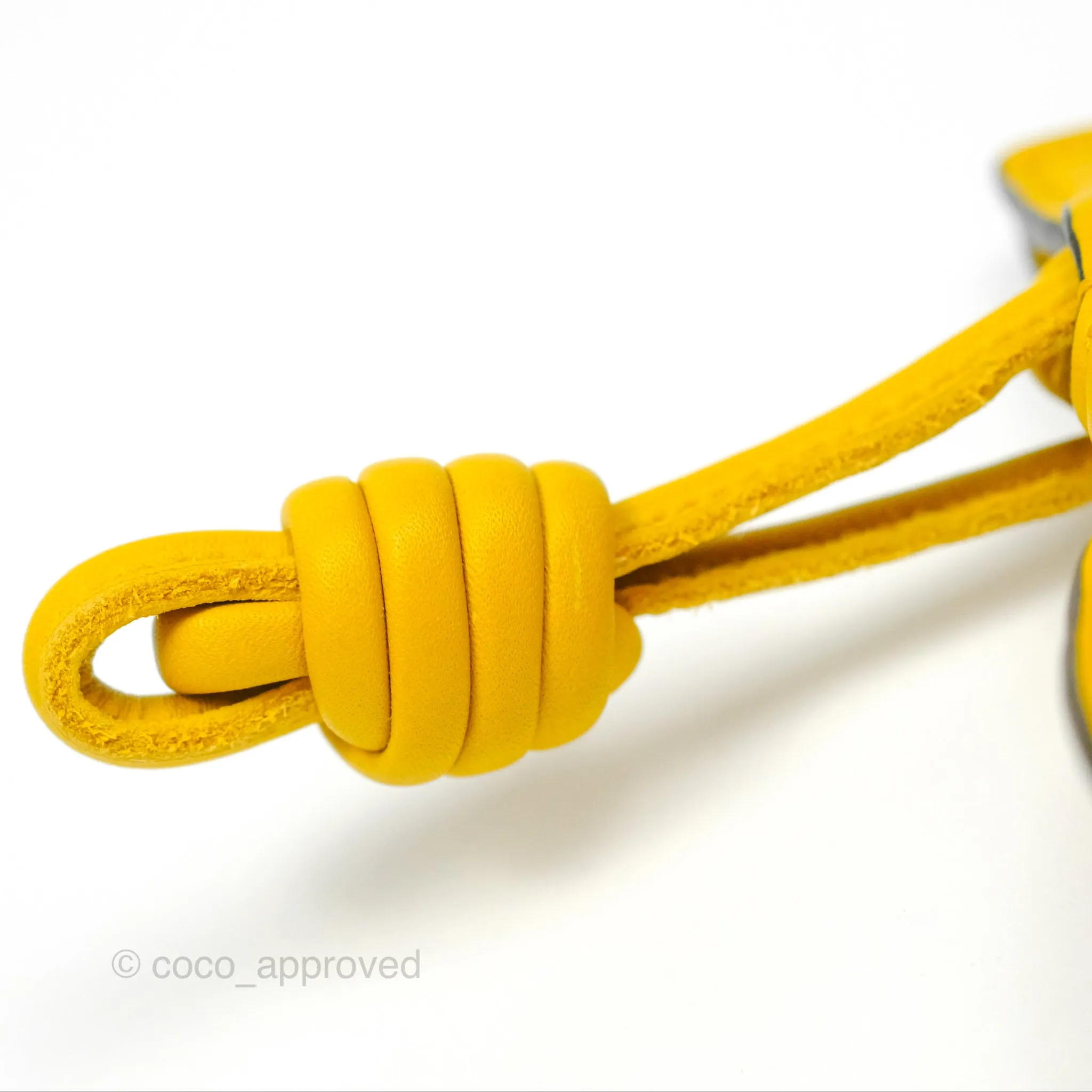 Loewe Nano Flamenco Clutch with Chain Mustard Calfskin