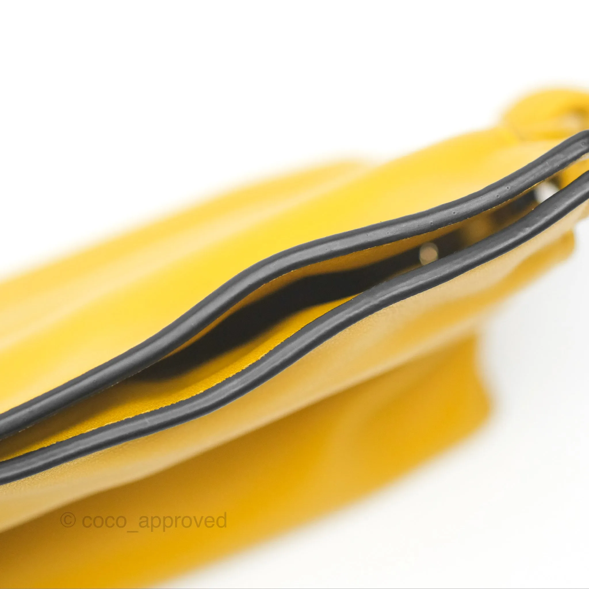 Loewe Nano Flamenco Clutch with Chain Mustard Calfskin