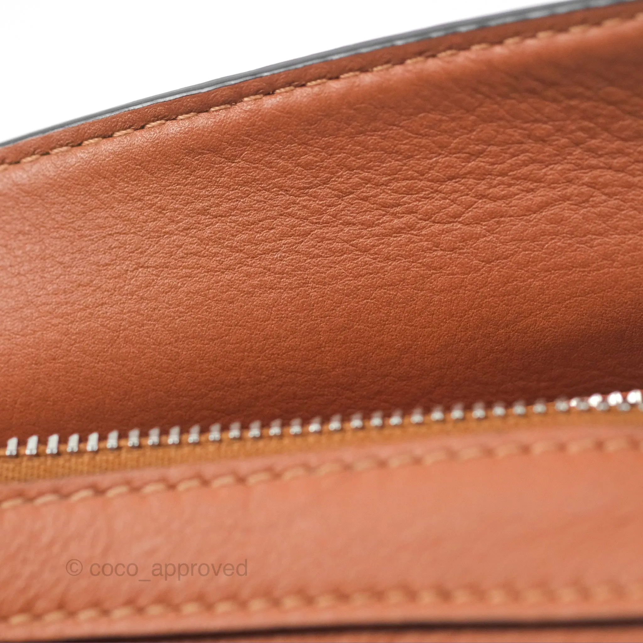 Loewe Nano Puzzle Bag Tan Calfskin Gold Hardware
