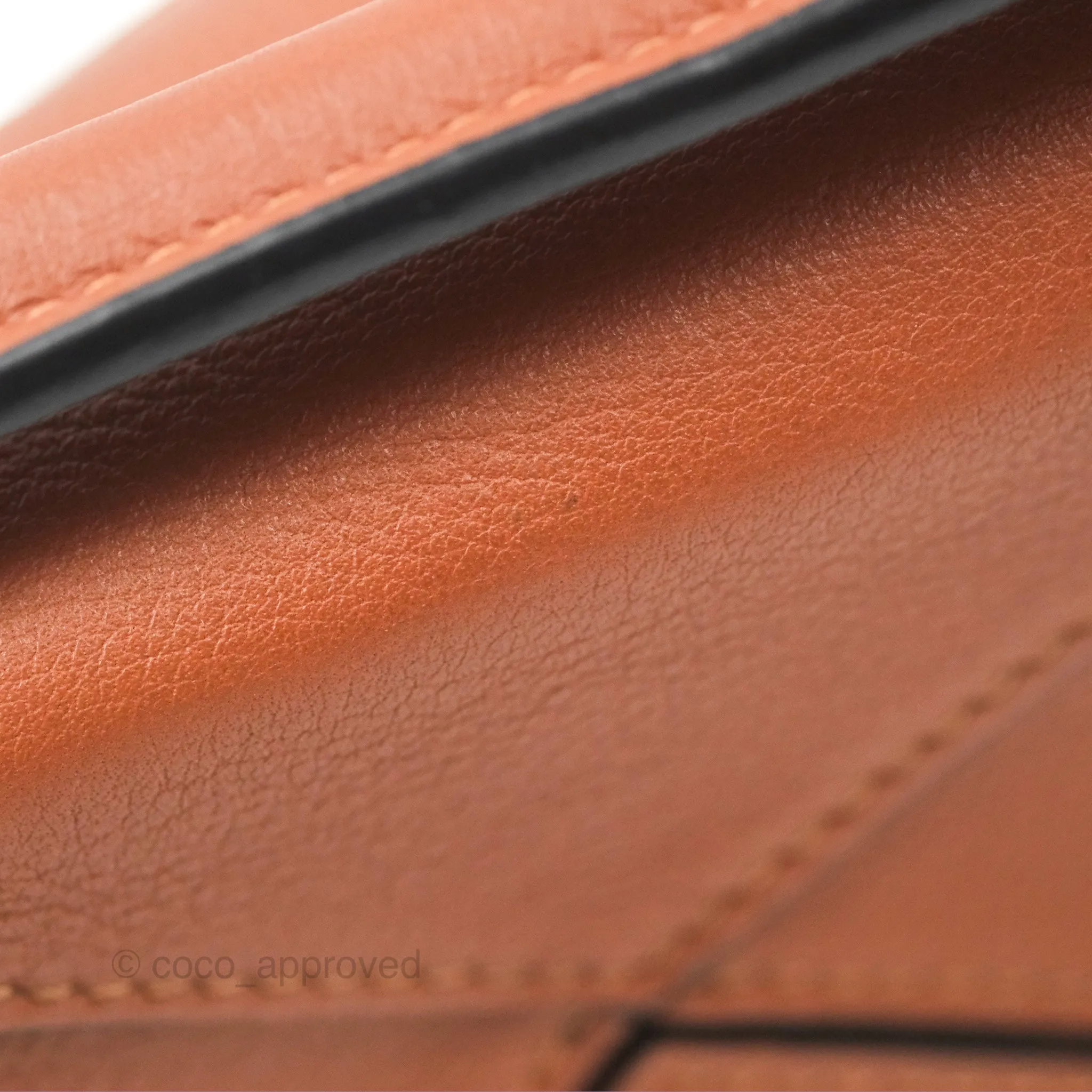 Loewe Nano Puzzle Bag Tan Calfskin Gold Hardware