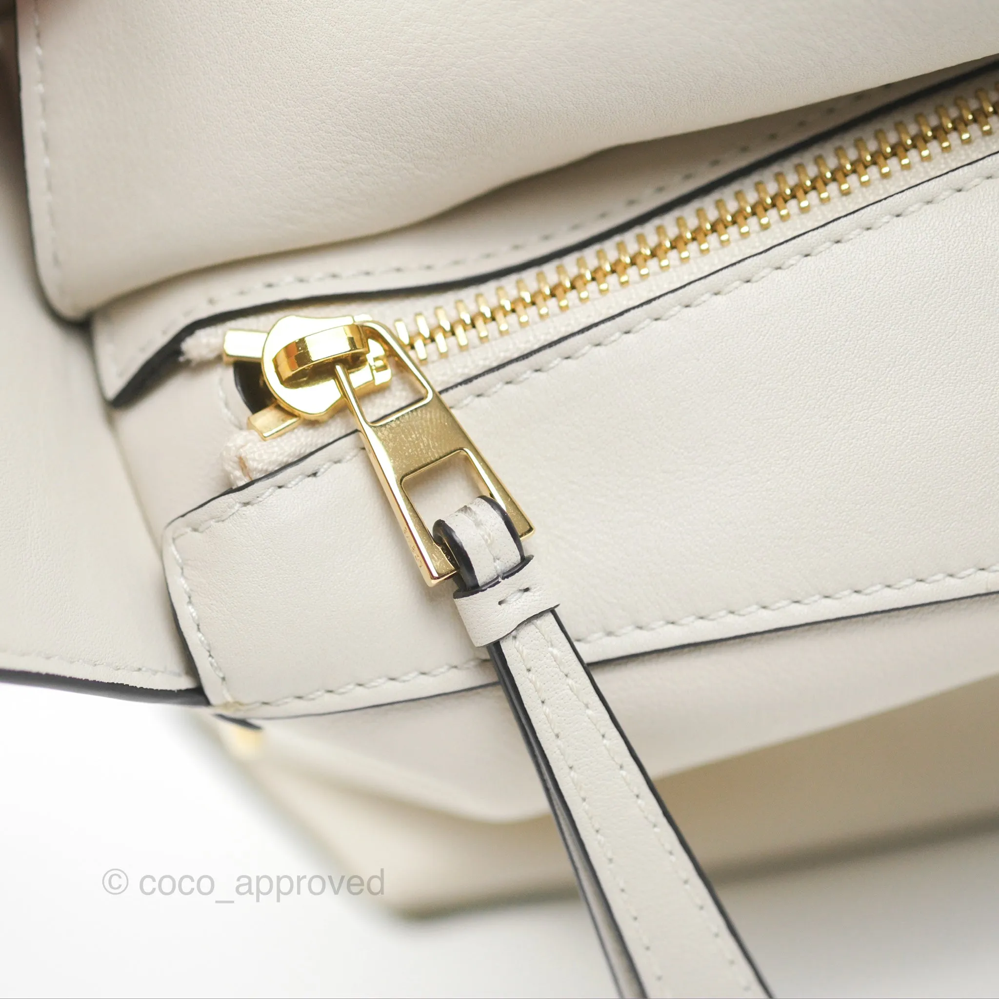 Loewe Puzzle Hobo Shoulder Bag Soft White Calfskin