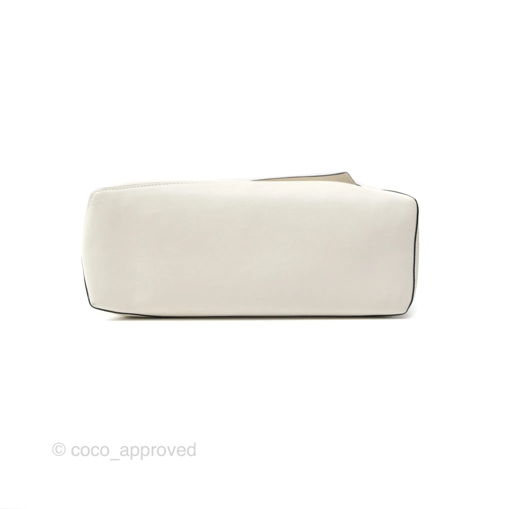 Loewe Puzzle Hobo Shoulder Bag Soft White Calfskin