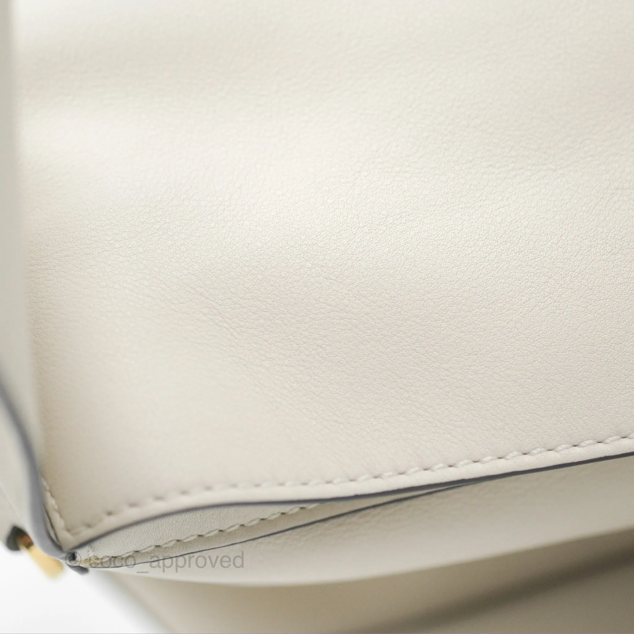 Loewe Puzzle Hobo Shoulder Bag Soft White Calfskin