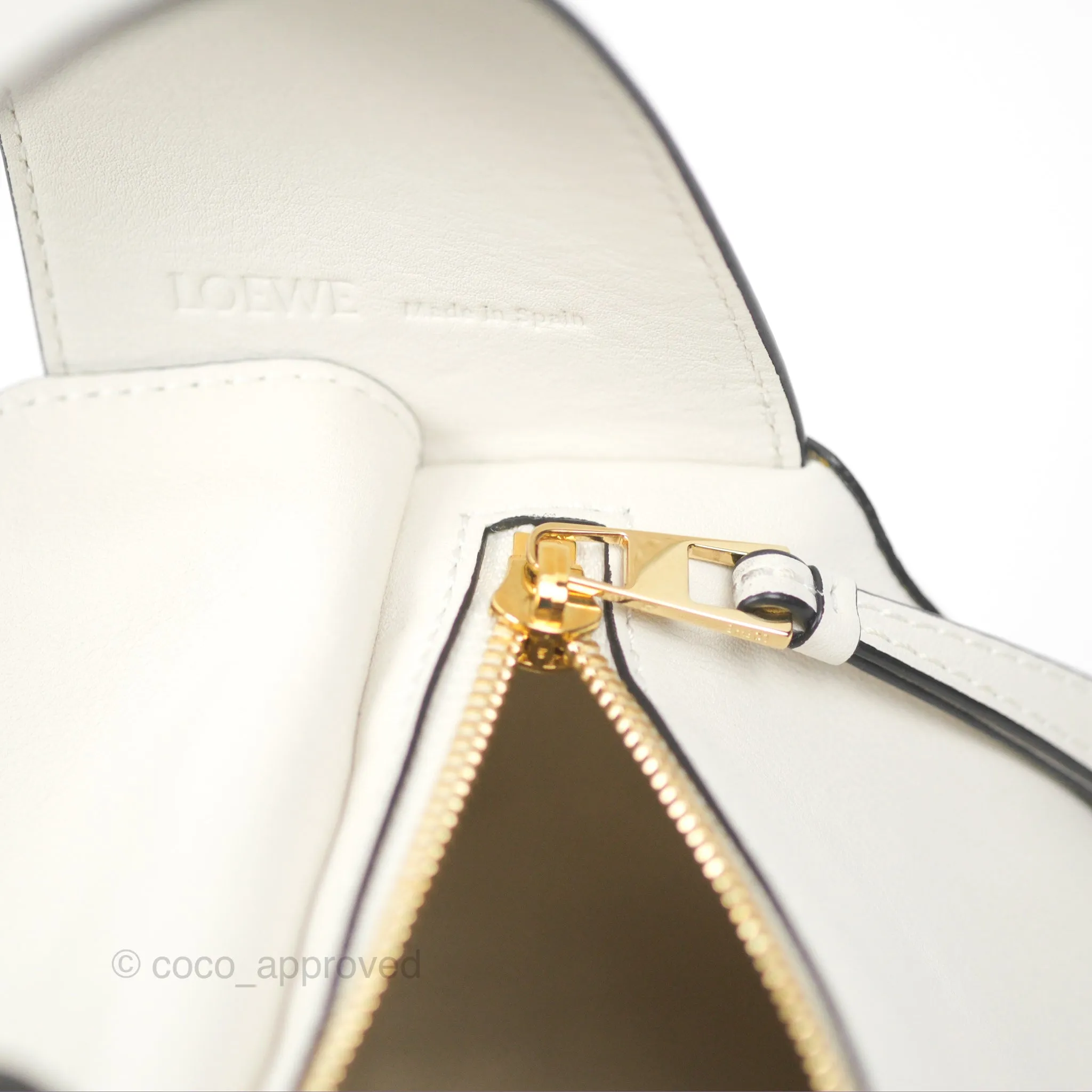 Loewe Puzzle Hobo Shoulder Bag Soft White Calfskin