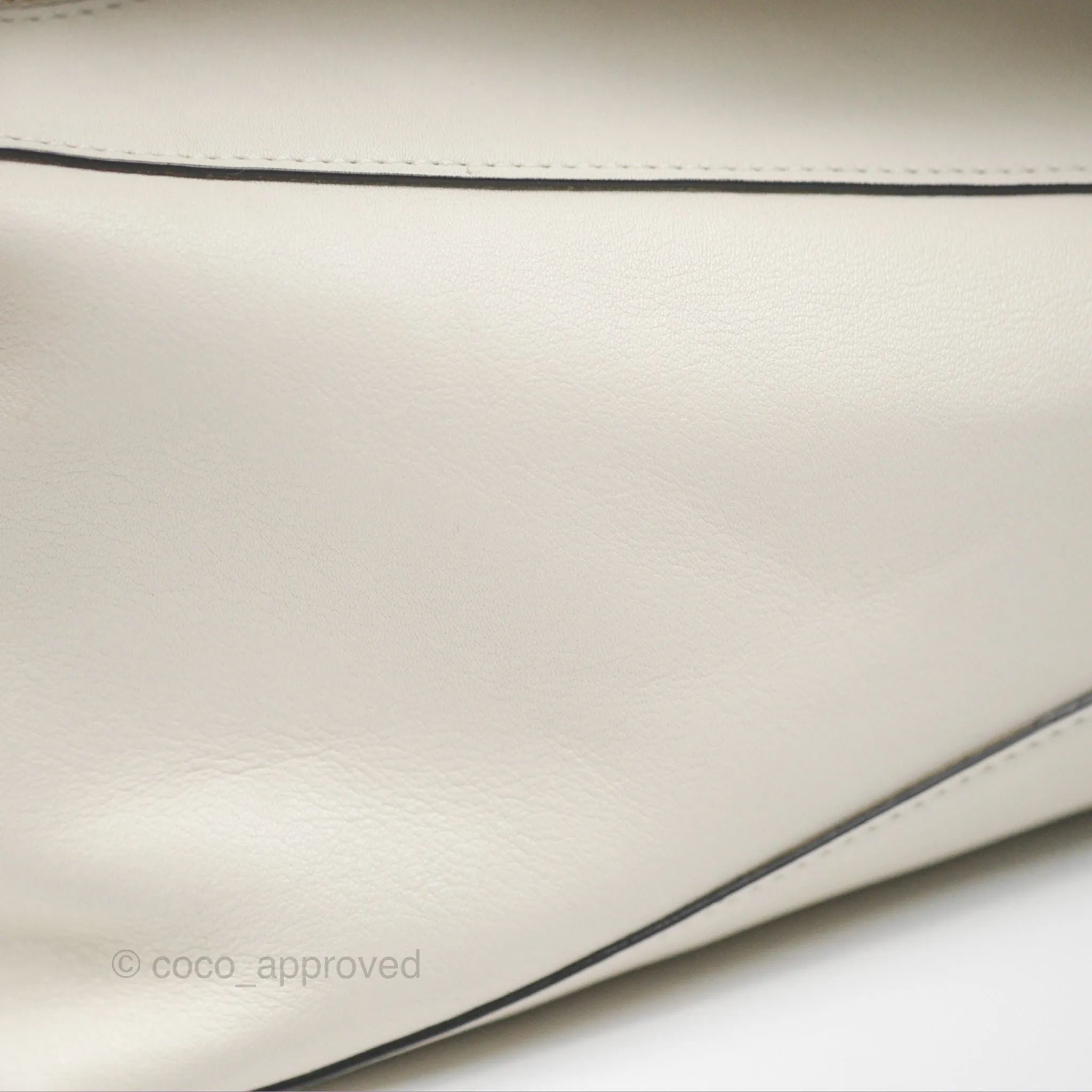 Loewe Puzzle Hobo Shoulder Bag Soft White Calfskin