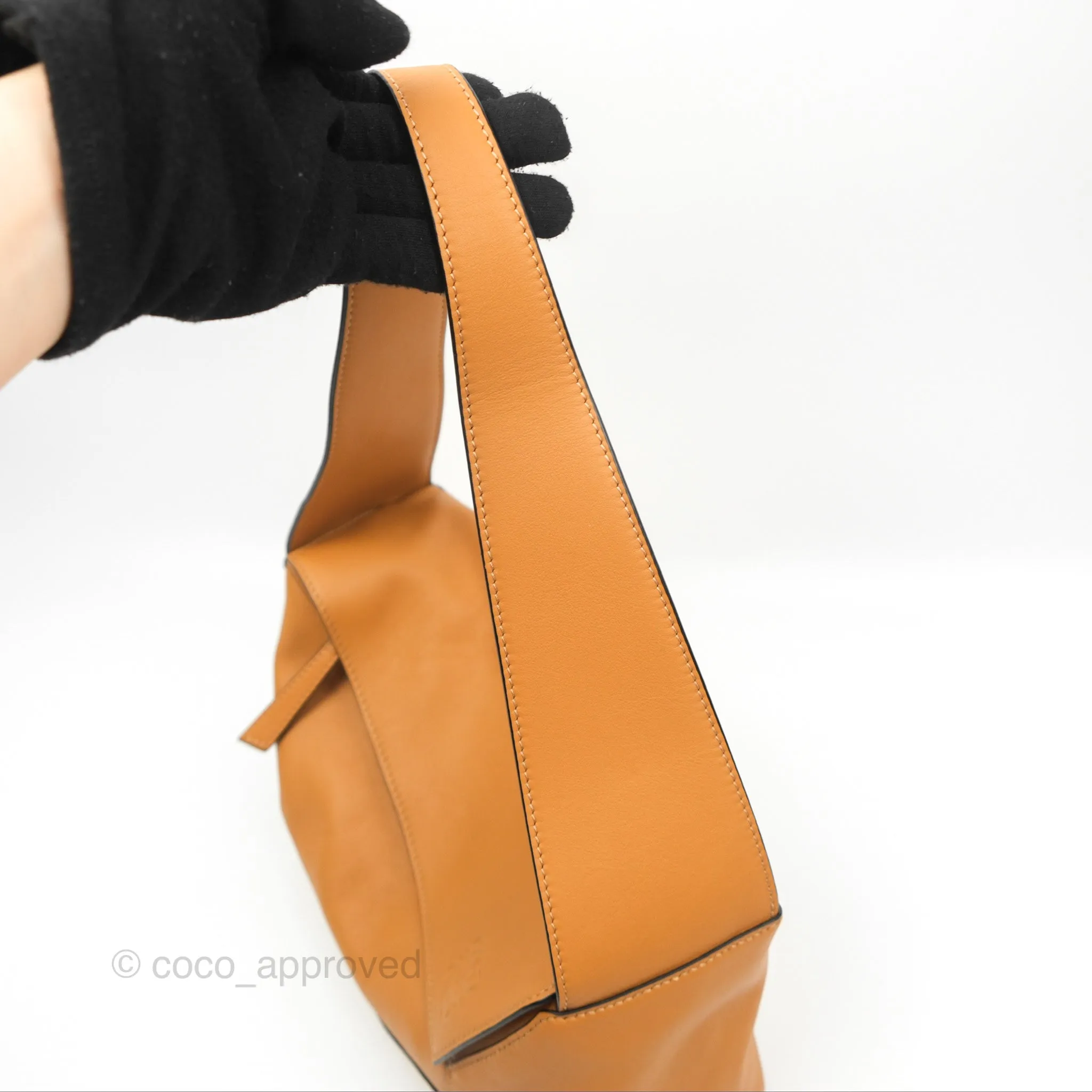 Loewe Puzzle Hobo Shoulder Bag Warm Desert Calfskin
