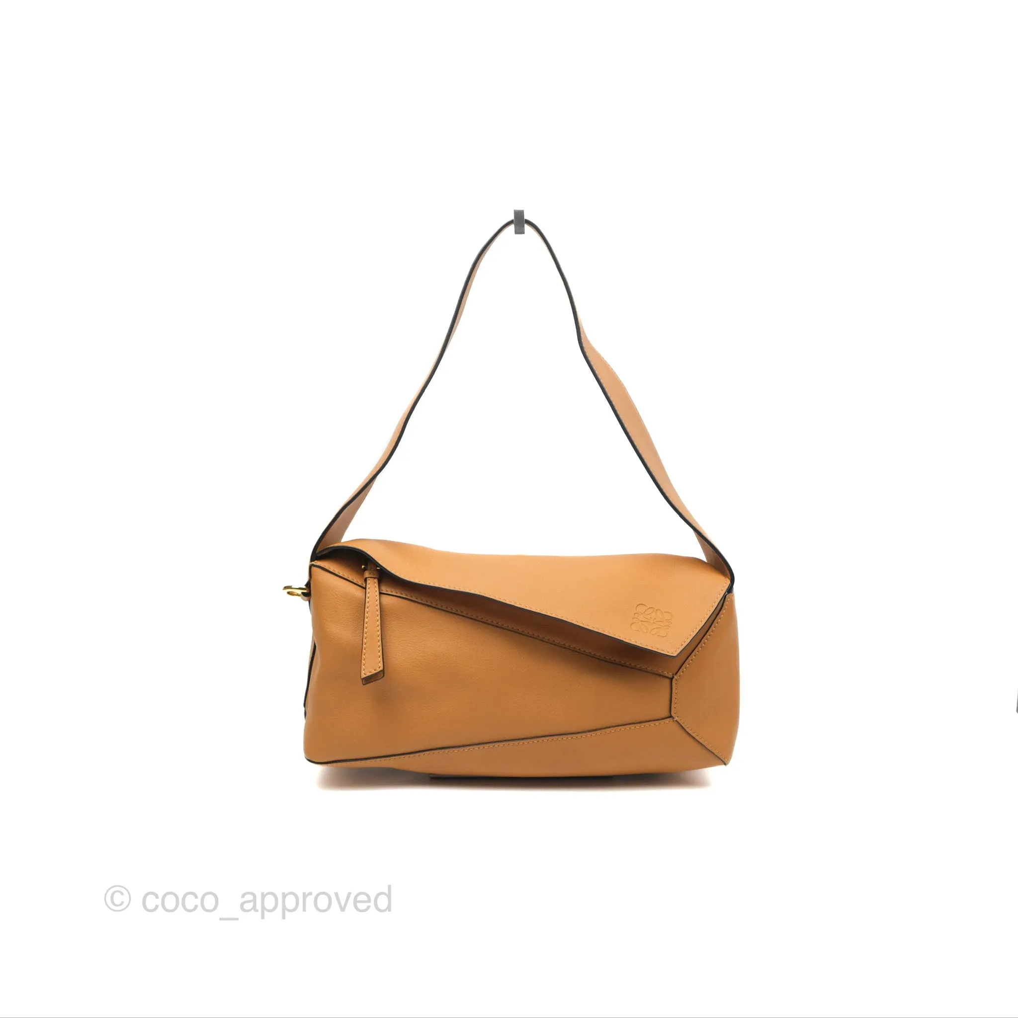 Loewe Puzzle Hobo Shoulder Bag Warm Desert Calfskin