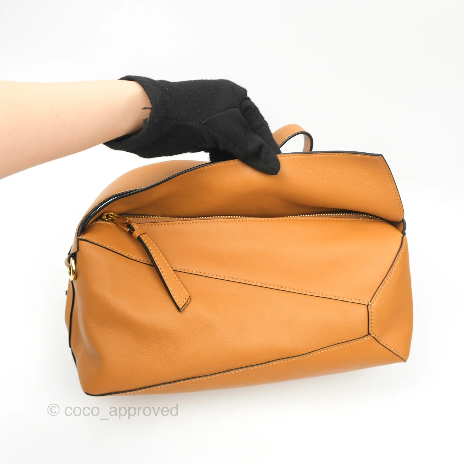 Loewe Puzzle Hobo Shoulder Bag Warm Desert Calfskin