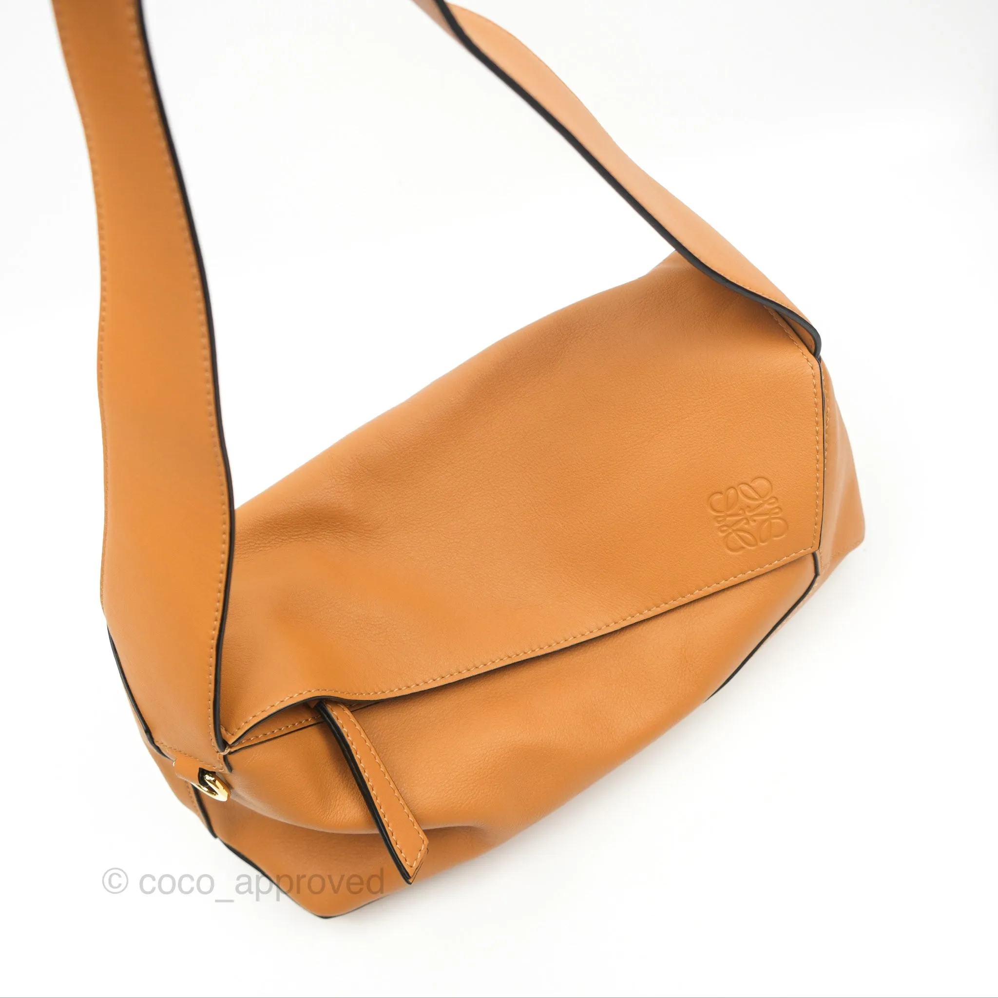 Loewe Puzzle Hobo Shoulder Bag Warm Desert Calfskin