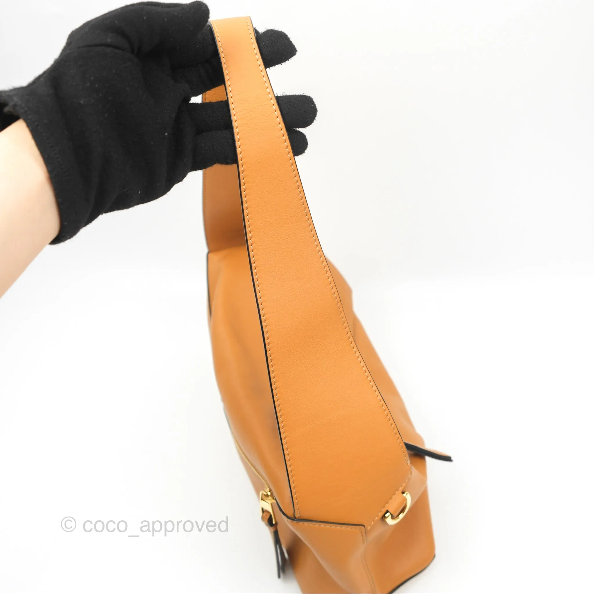 Loewe Puzzle Hobo Shoulder Bag Warm Desert Calfskin