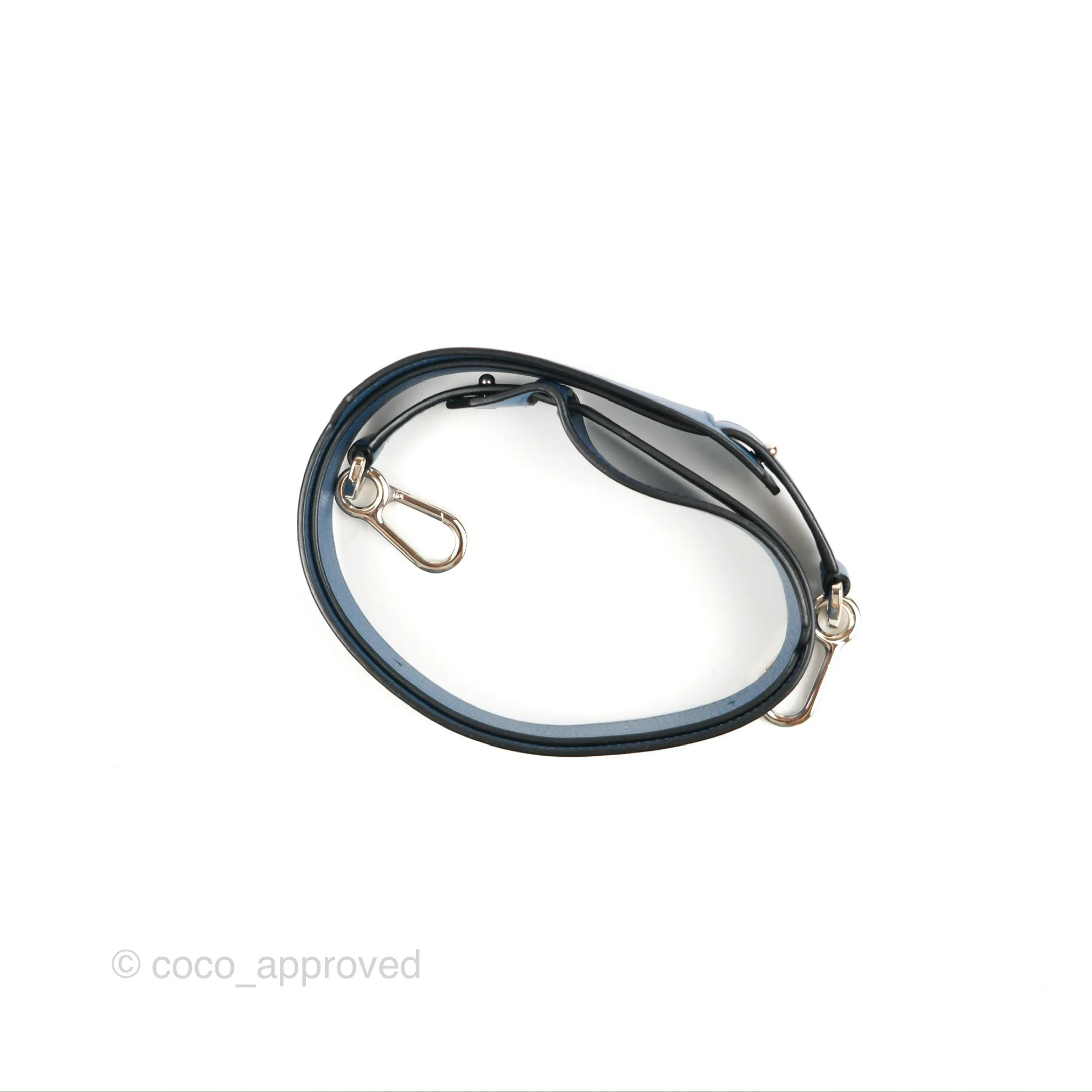 Loewe Puzzle Medium Blue Aqua Calfskin Silver Hardware
