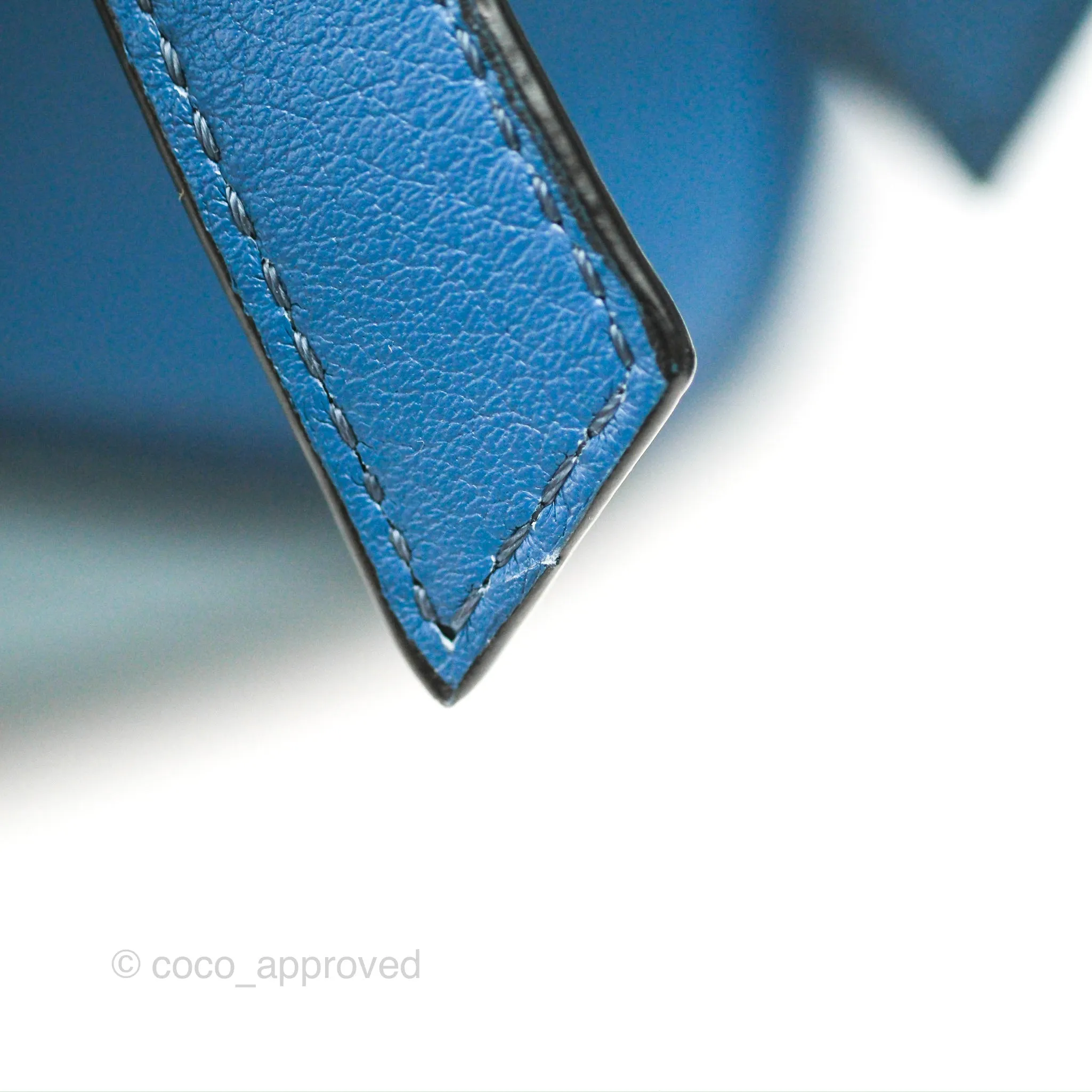 Loewe Puzzle Medium Blue Aqua Calfskin Silver Hardware