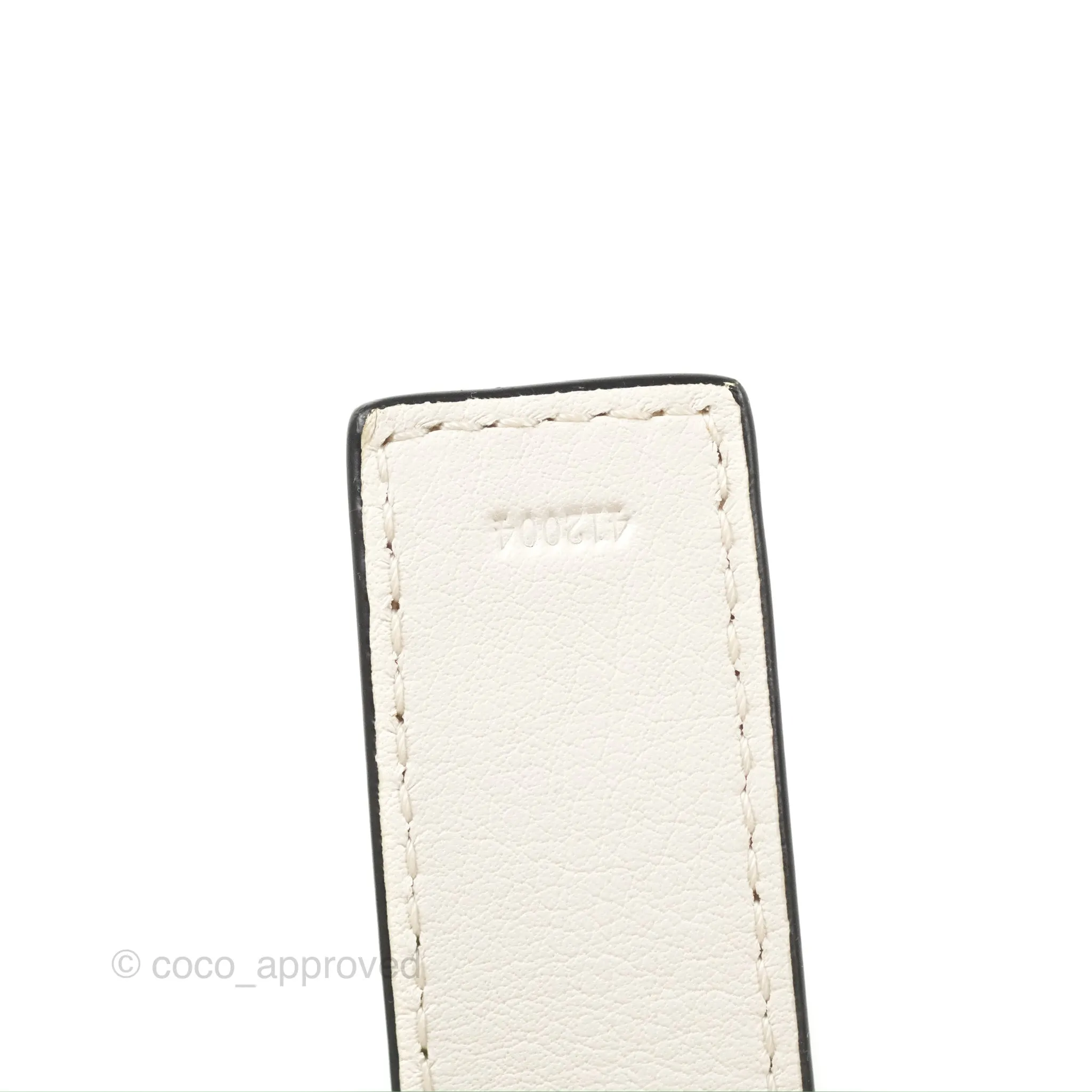 Loewe Small Basket Bag Natural Palm Leaf White Calfskin