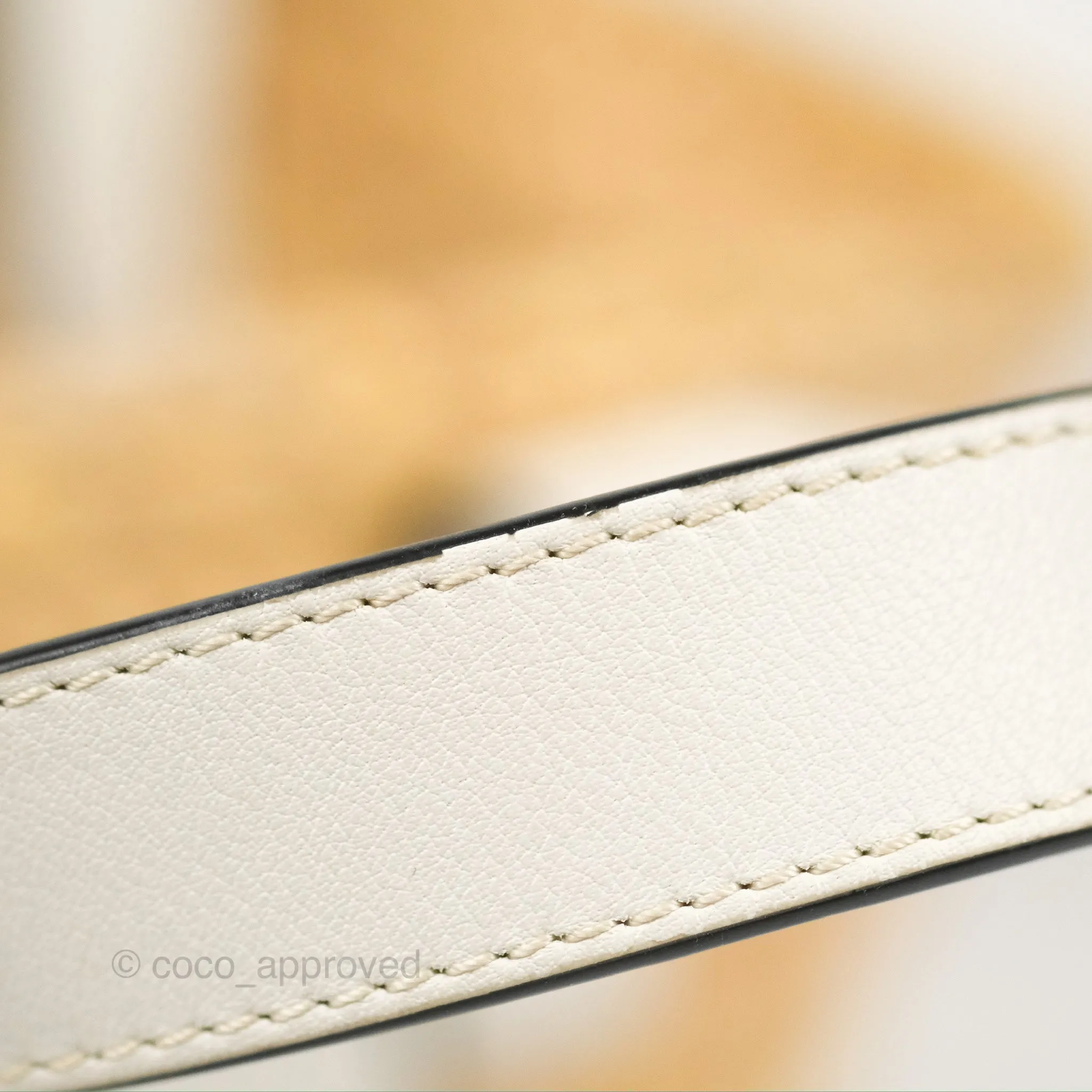 Loewe Small Basket Bag Natural Palm Leaf White Calfskin