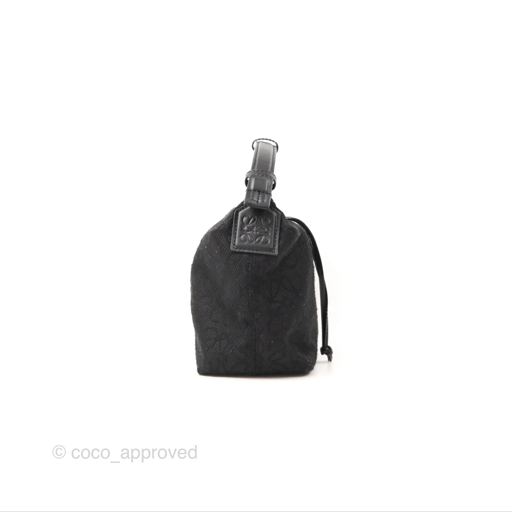 Loewe Small Cubi bag in Anagram Jacquard & Calfskin Black