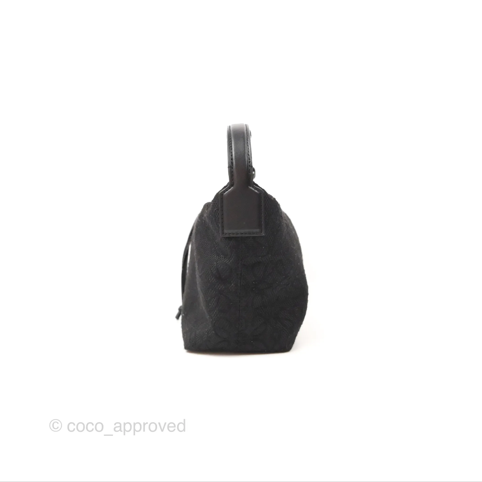 Loewe Small Cubi bag in Anagram Jacquard & Calfskin Black