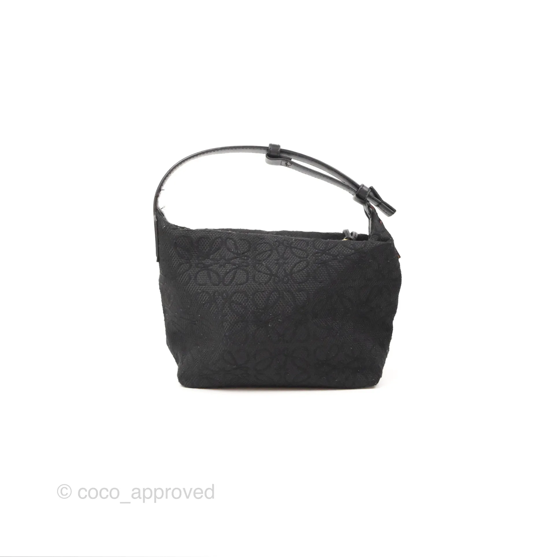 Loewe Small Cubi bag in Anagram Jacquard & Calfskin Black