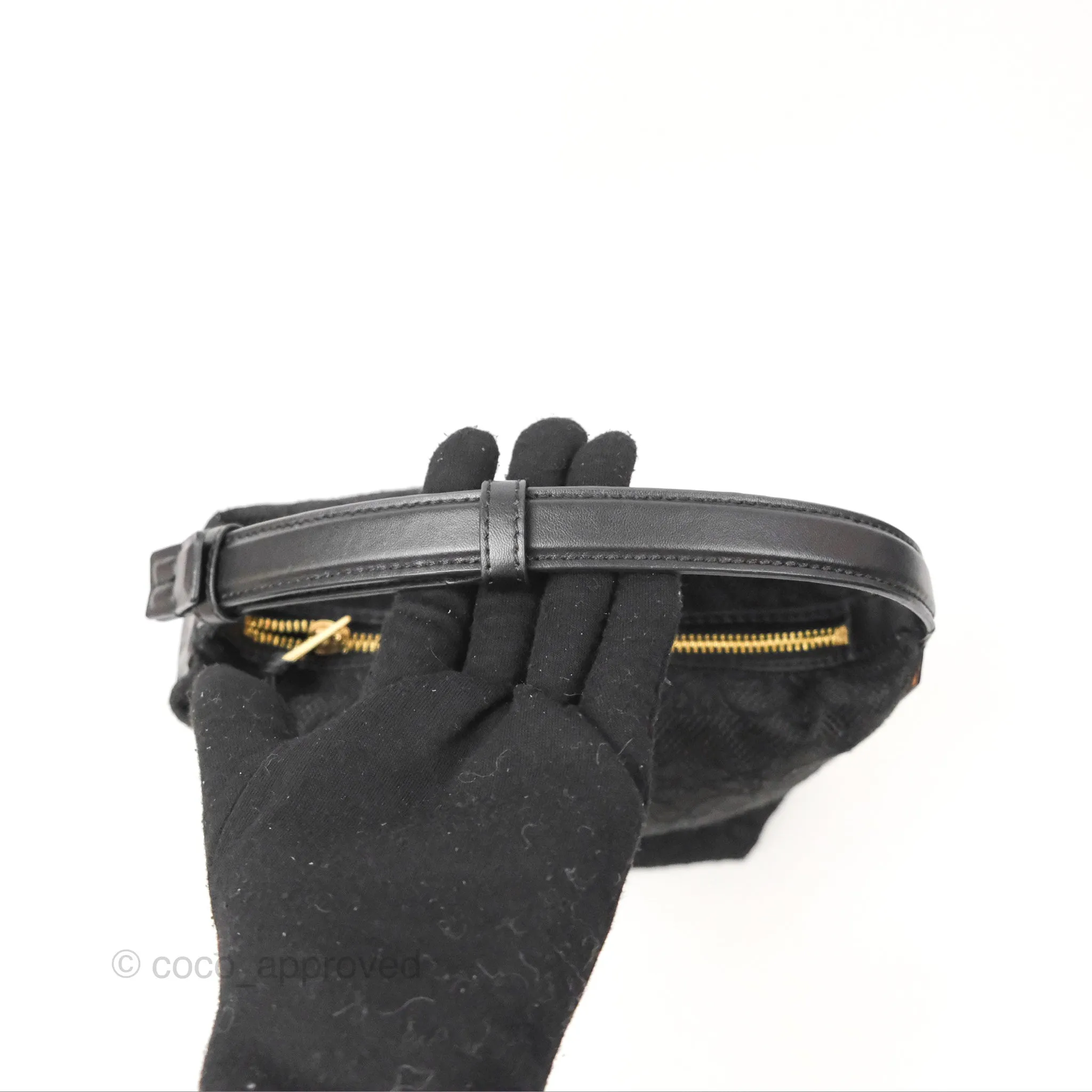 Loewe Small Cubi bag in Anagram Jacquard & Calfskin Black