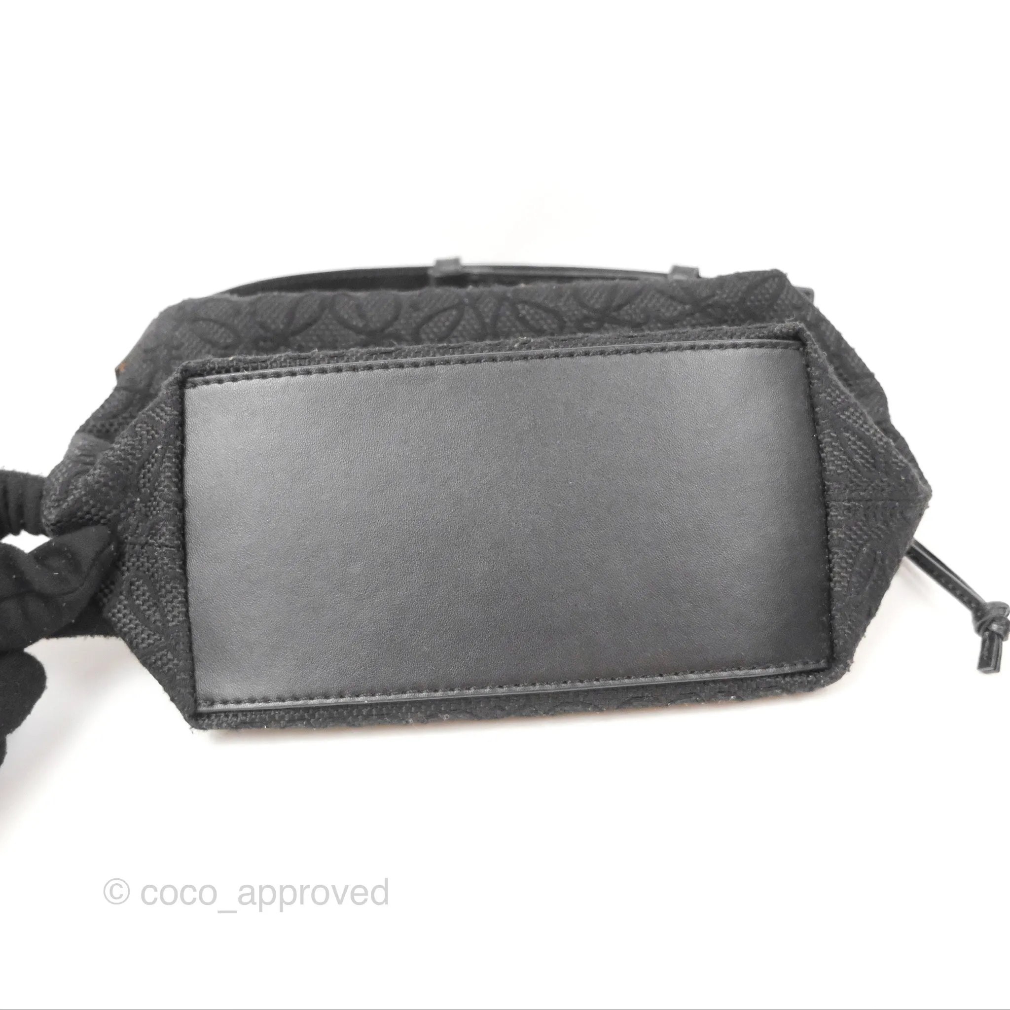 Loewe Small Cubi bag in Anagram Jacquard & Calfskin Black