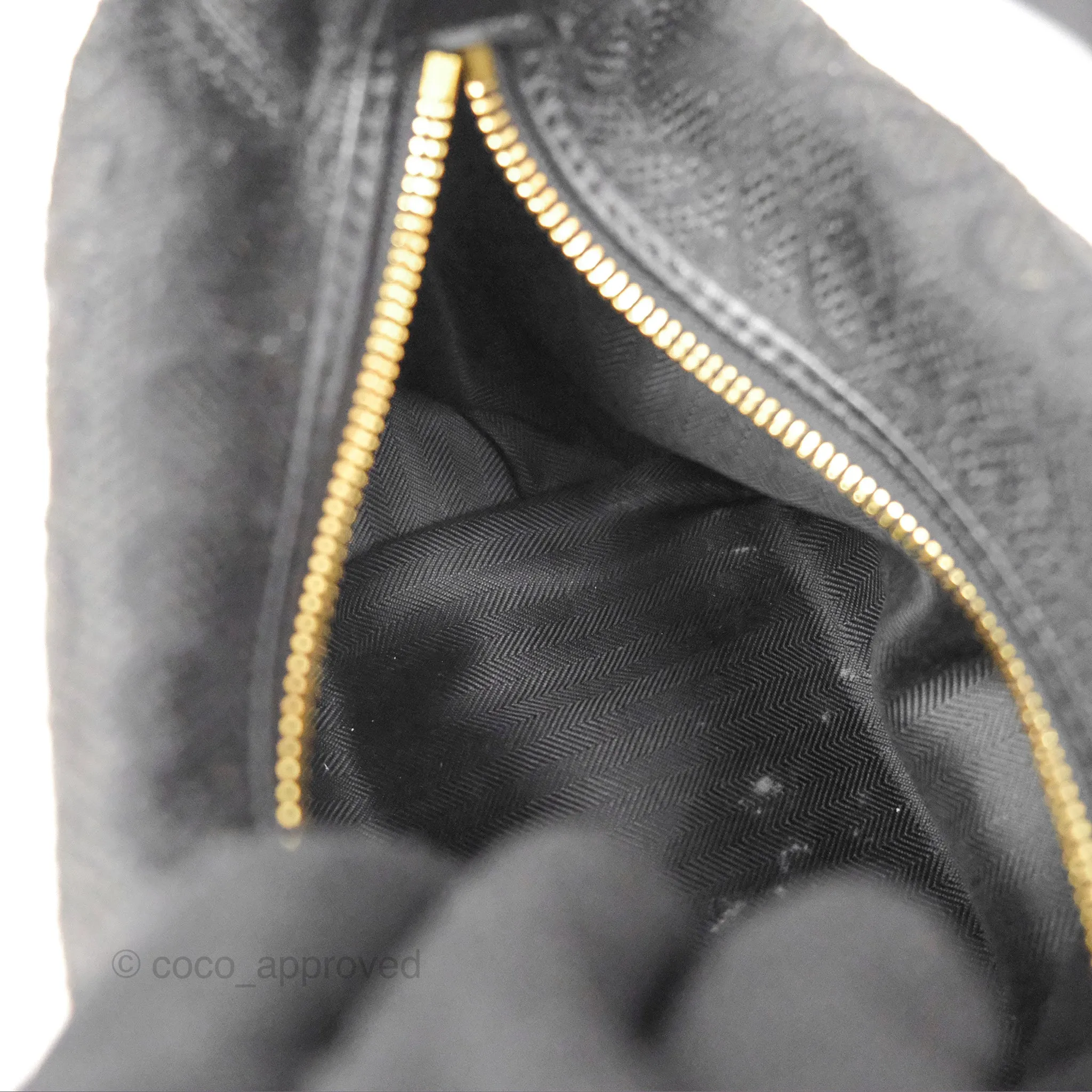 Loewe Small Cubi bag in Anagram Jacquard & Calfskin Black