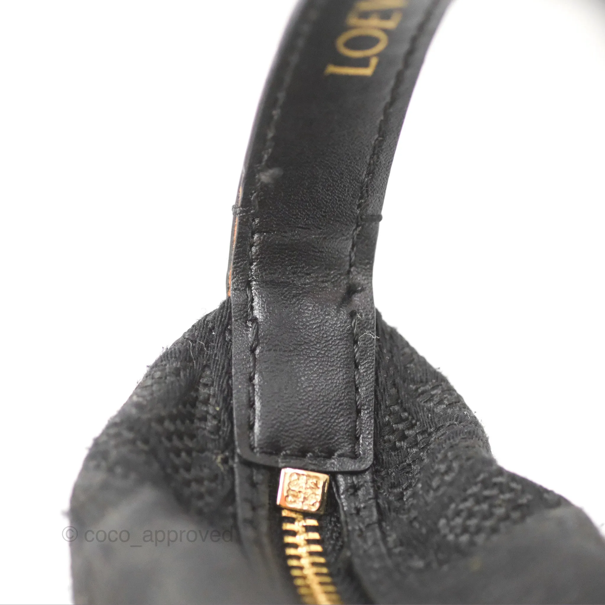 Loewe Small Cubi bag in Anagram Jacquard & Calfskin Black