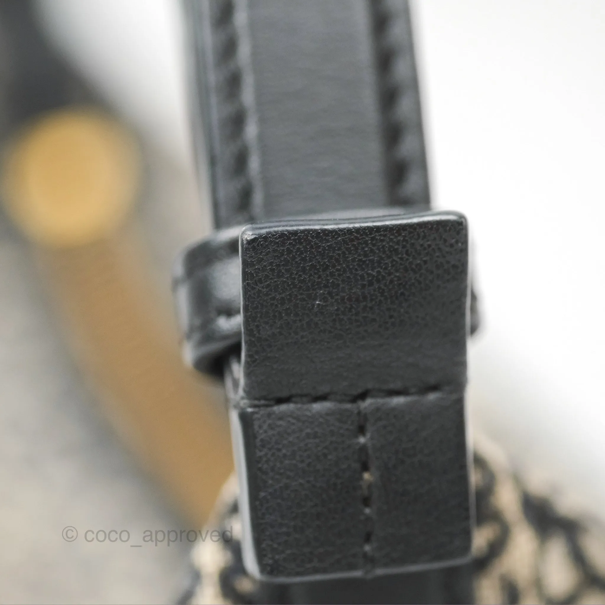 Loewe Small Cubi bag in Anagram Jacquard & Calfskin Navy/Black