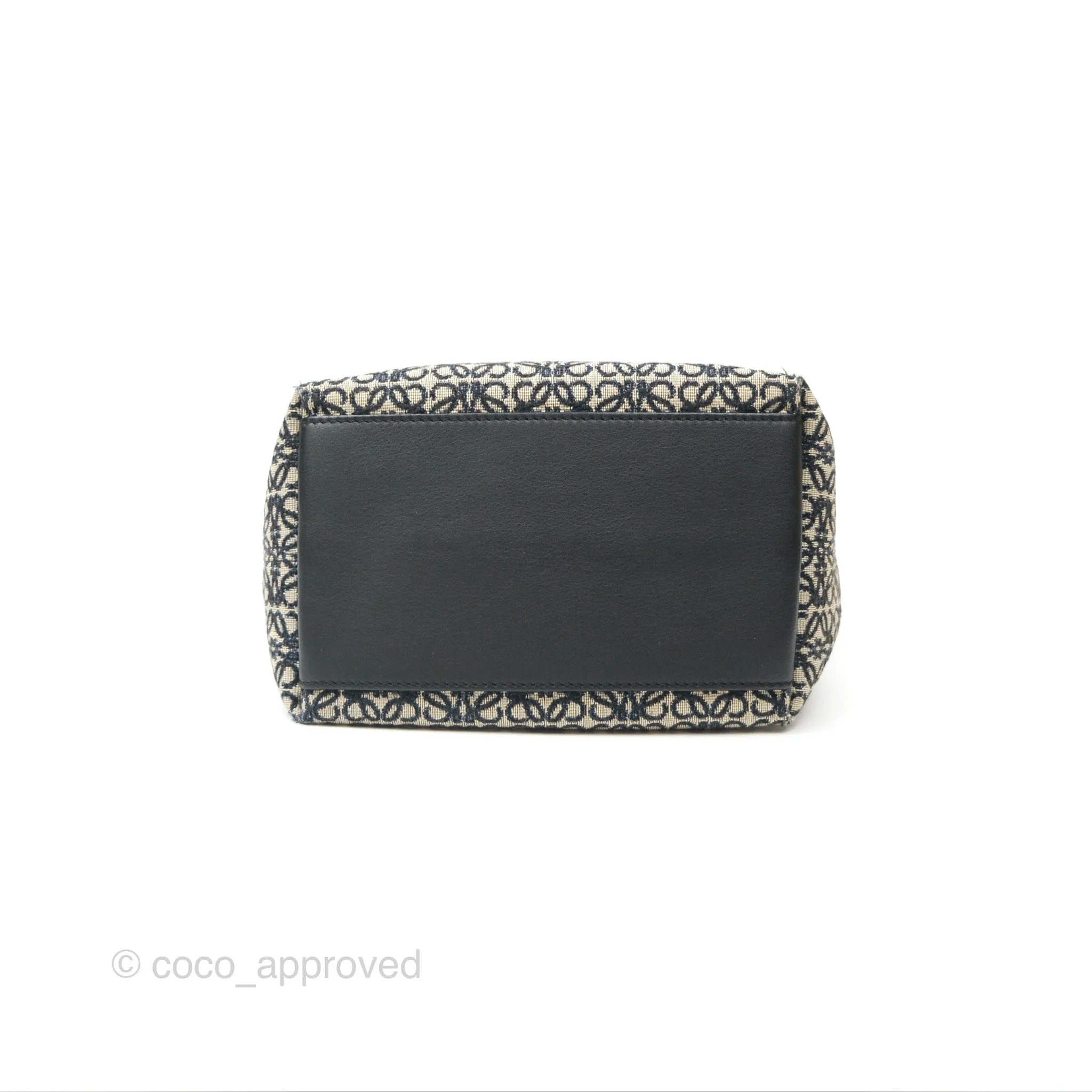 Loewe Small Cubi bag in Anagram Jacquard & Calfskin Navy/Black