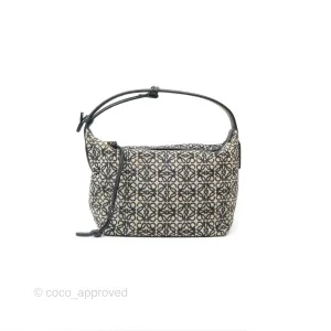 Loewe Small Cubi bag in Anagram Jacquard & Calfskin Navy/Black
