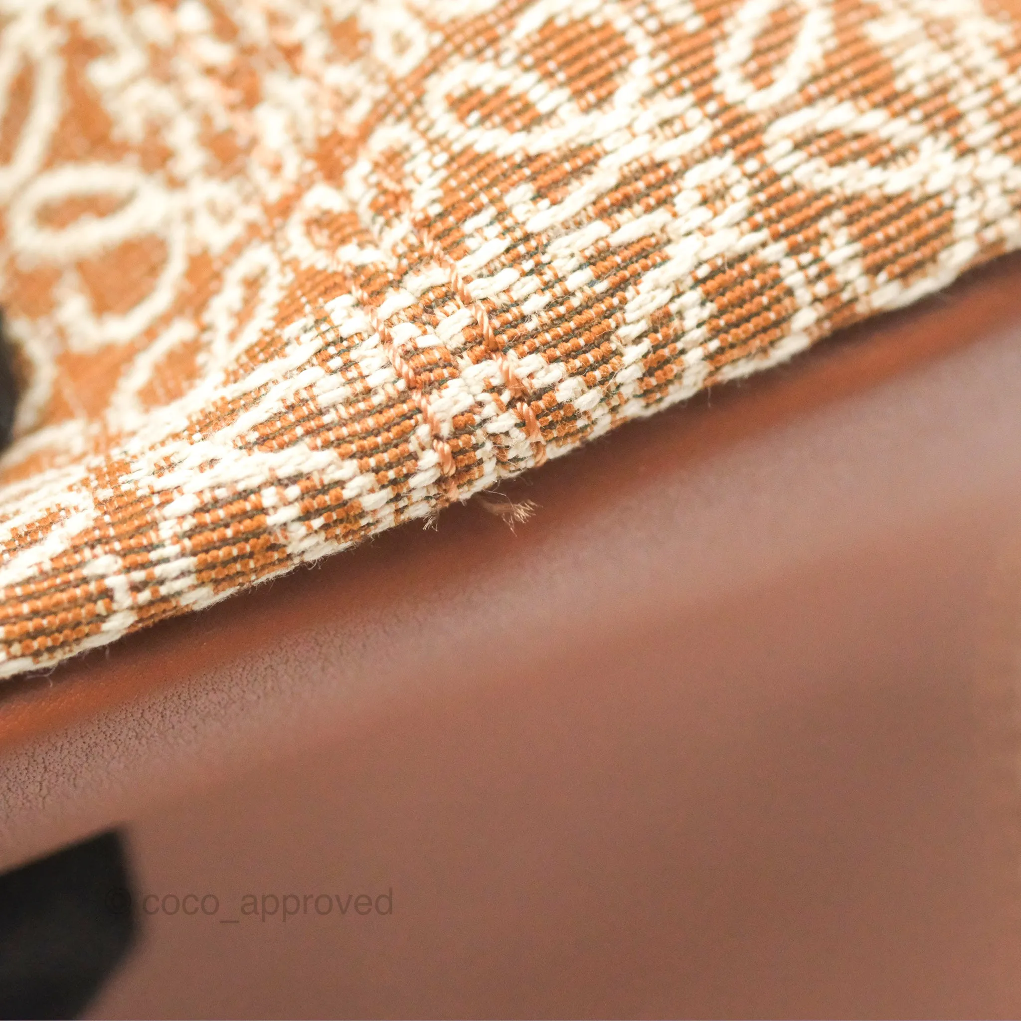 Loewe Small Cubi bag in Anagram Jacquard & Calfskin Tan Pecan