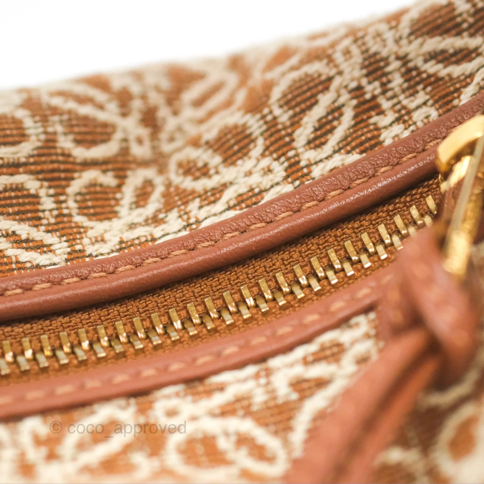 Loewe Small Cubi bag in Anagram Jacquard & Calfskin Tan Pecan