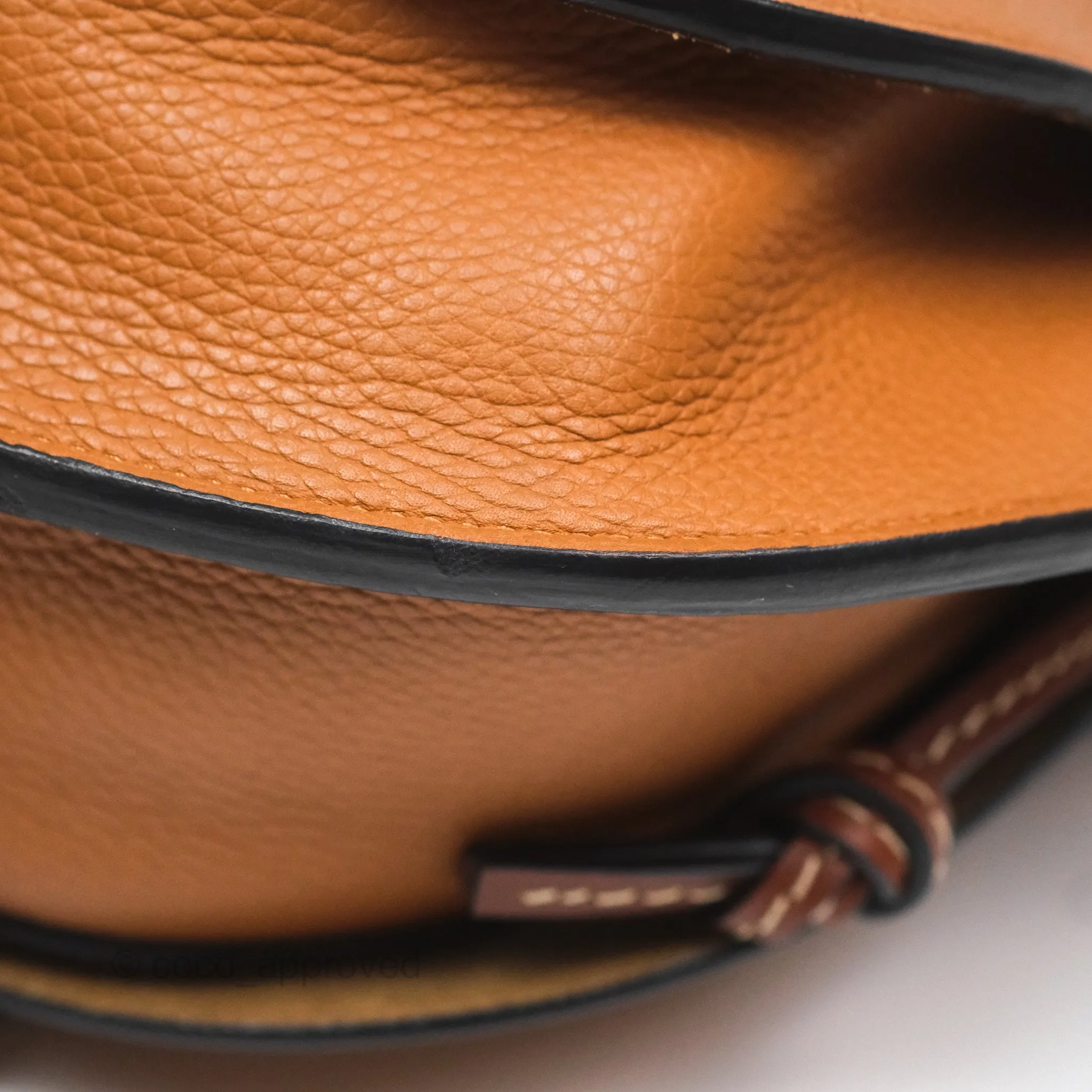 Loewe Small Gate Bag Grained Calfskin in Tan