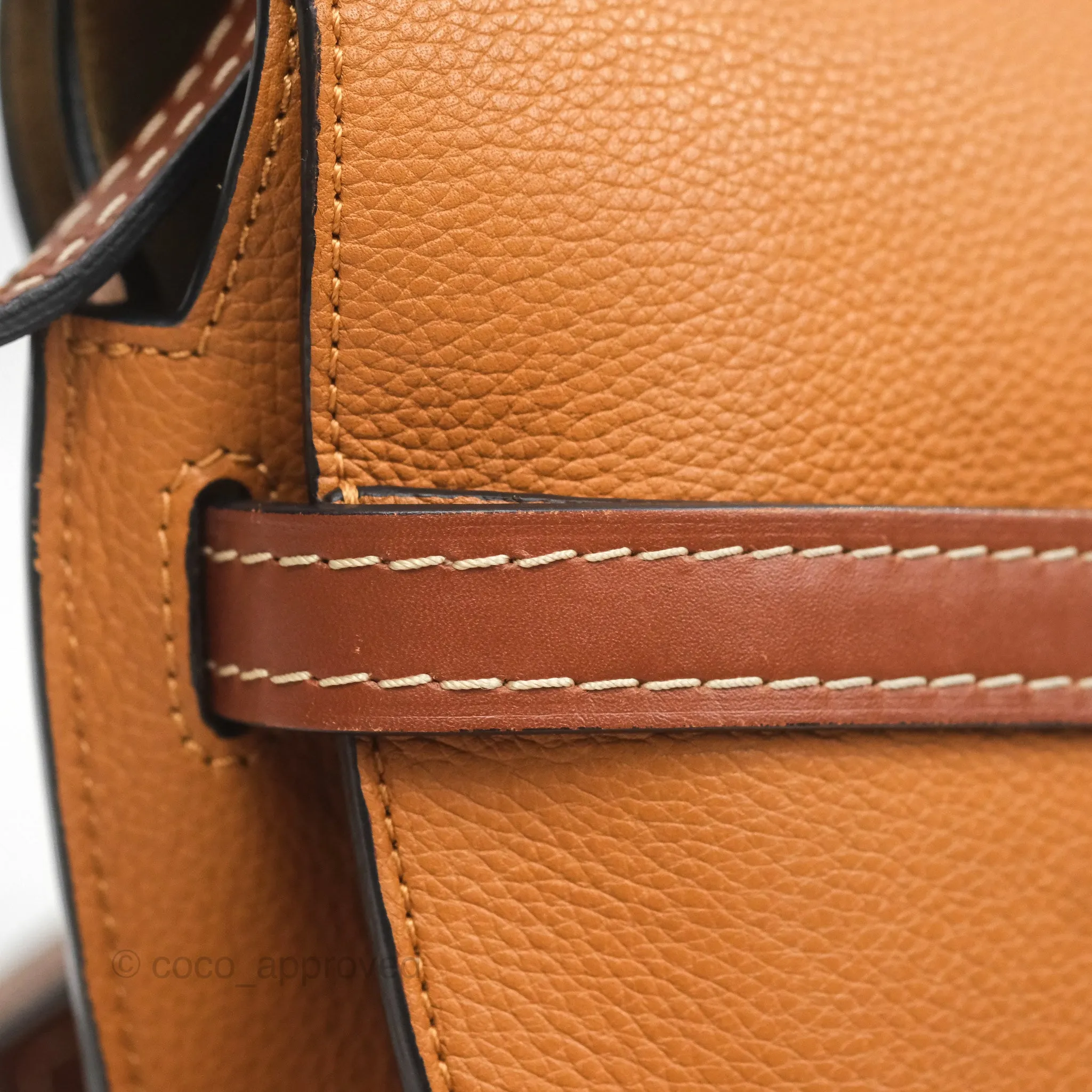 Loewe Small Gate Bag Grained Calfskin in Tan