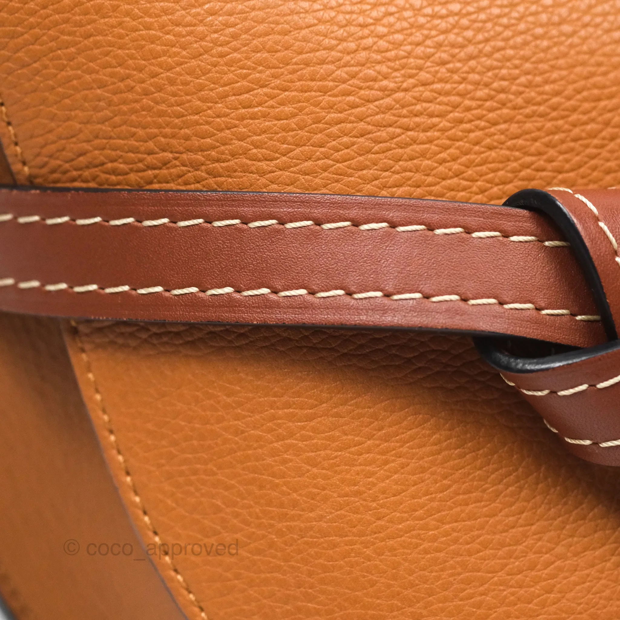 Loewe Small Gate Bag Grained Calfskin in Tan