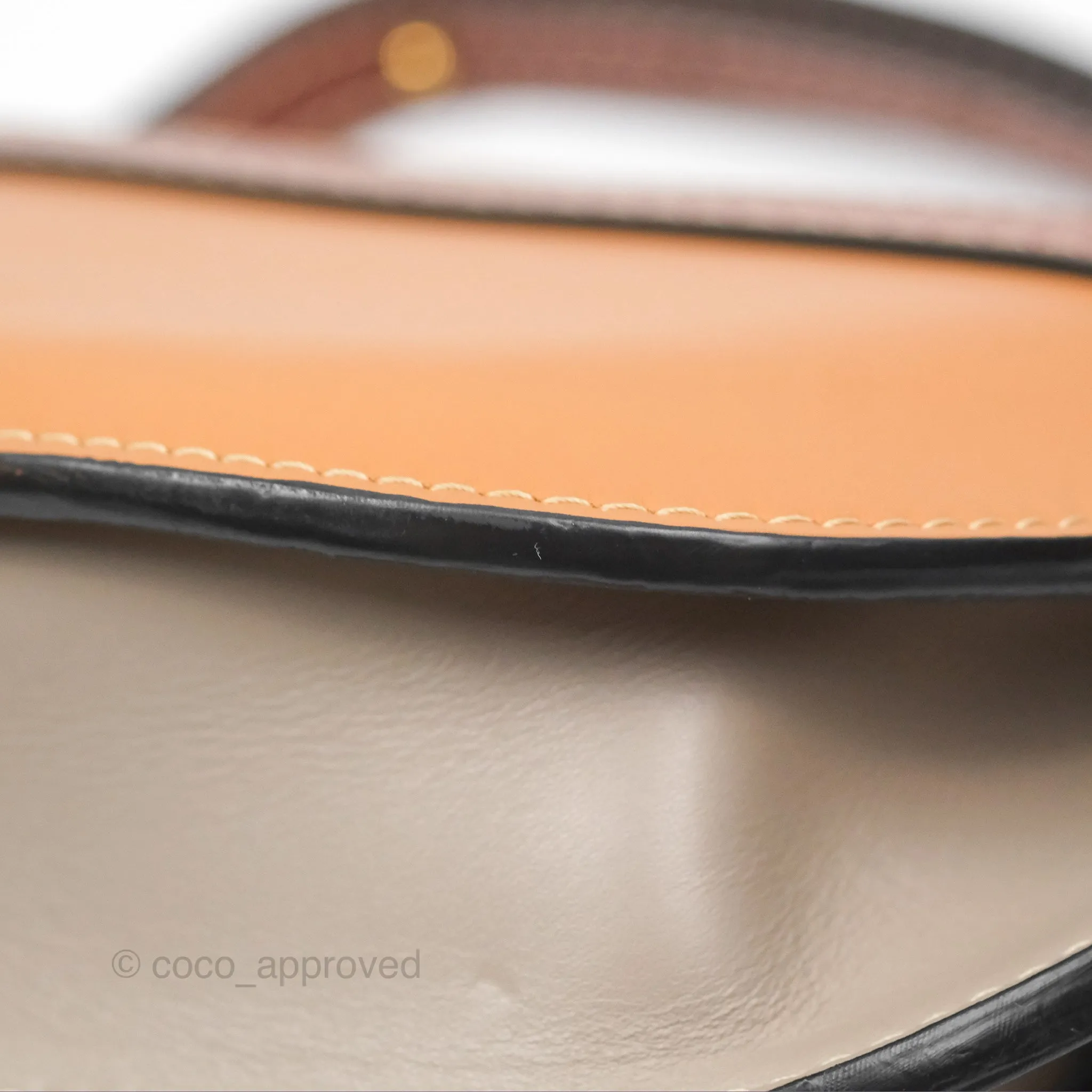 Loewe Small Gate Bag Smooth Calfskin Amber/Light Grey/Rust