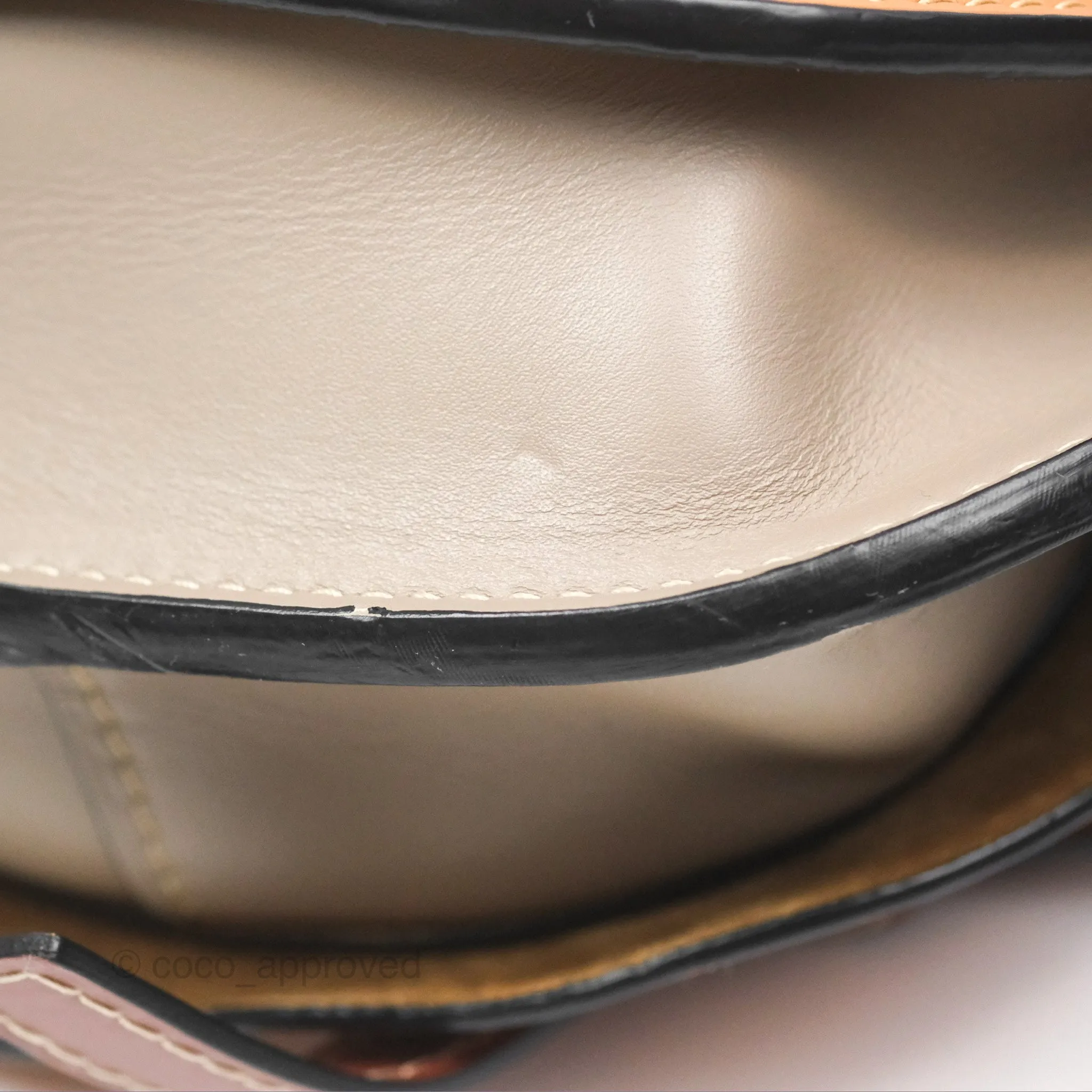 Loewe Small Gate Bag Smooth Calfskin Amber/Light Grey/Rust