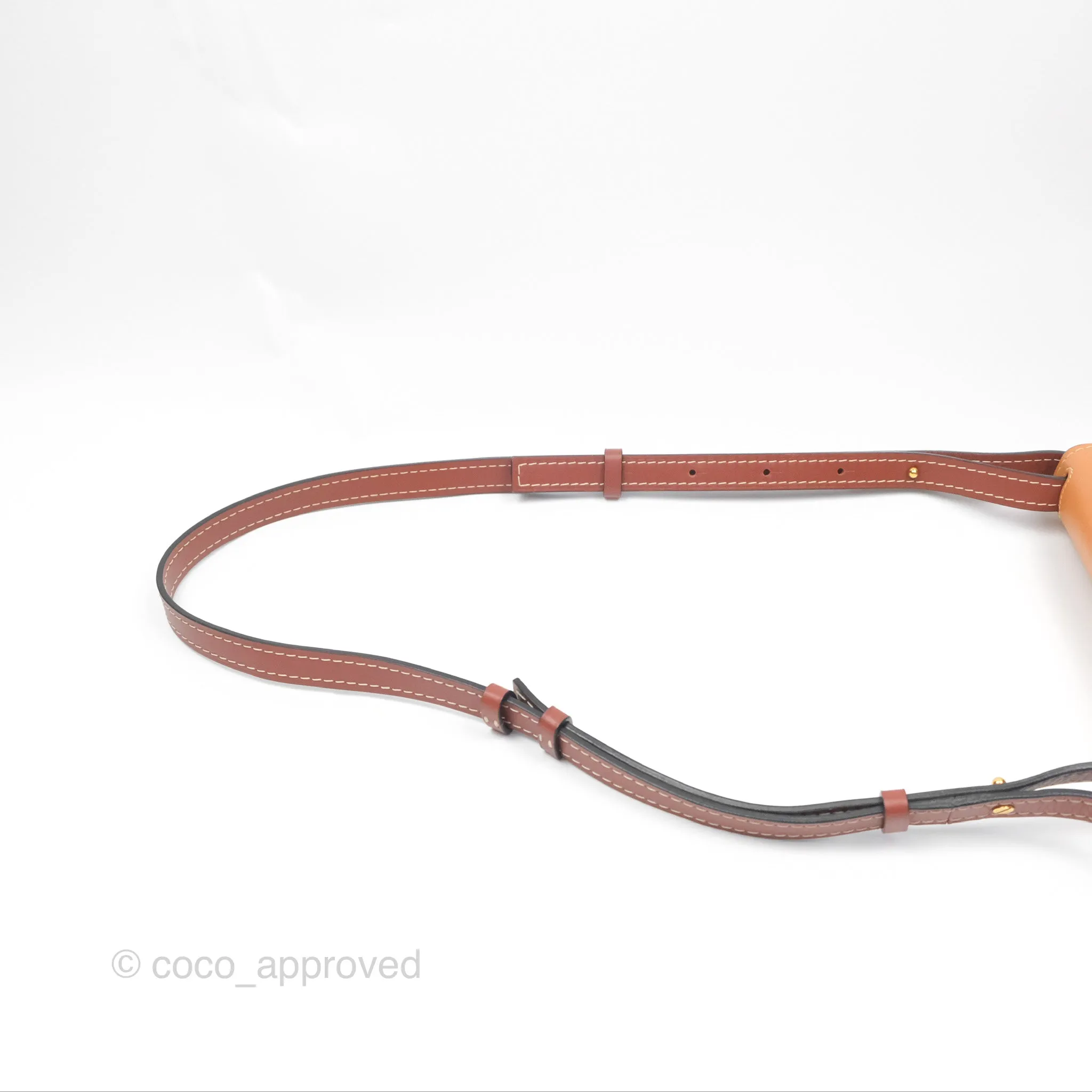 Loewe Small Gate Bag Smooth Calfskin Amber/Light Grey/Rust