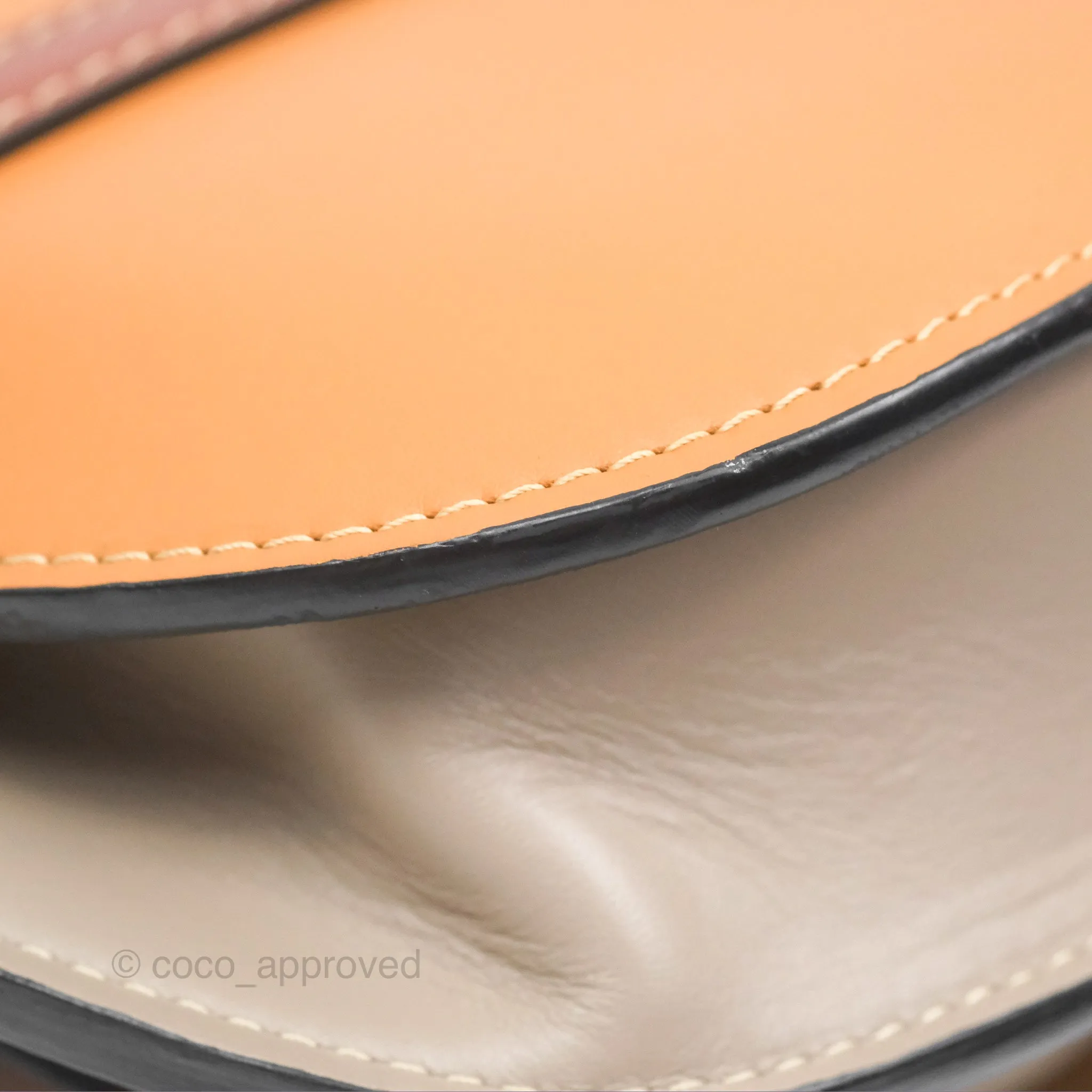 Loewe Small Gate Bag Smooth Calfskin Amber/Light Grey/Rust